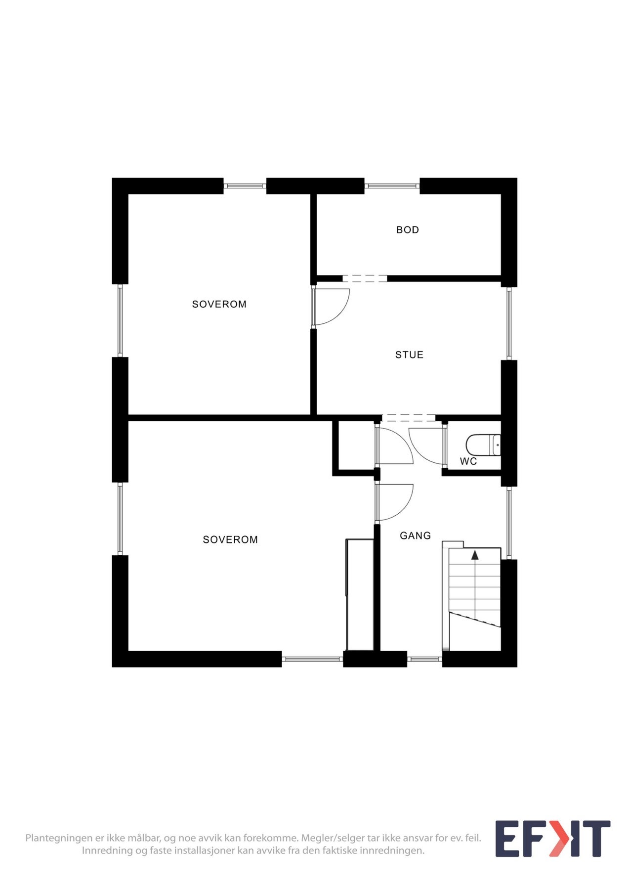 Plantegning loft Galleribilde