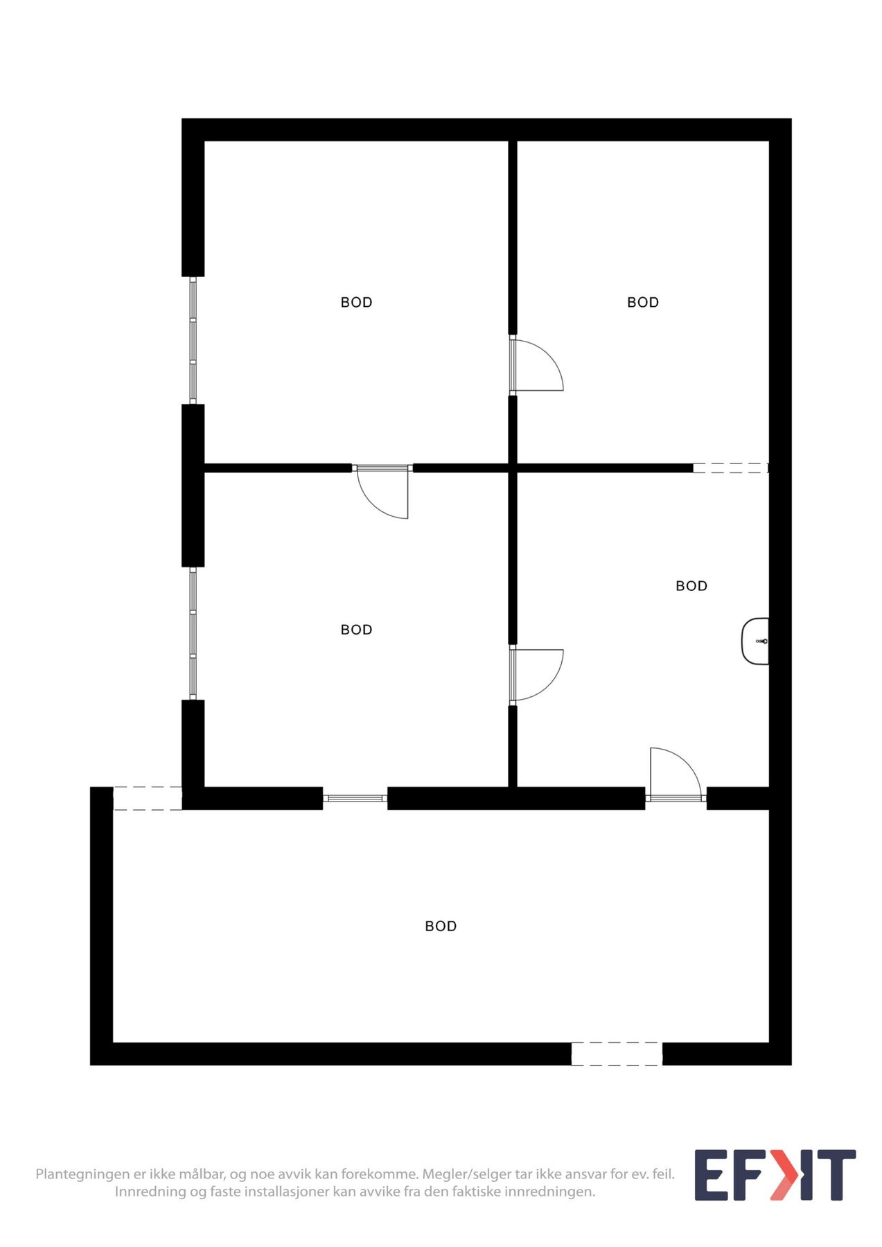 Plantegning kjeller Galleribilde