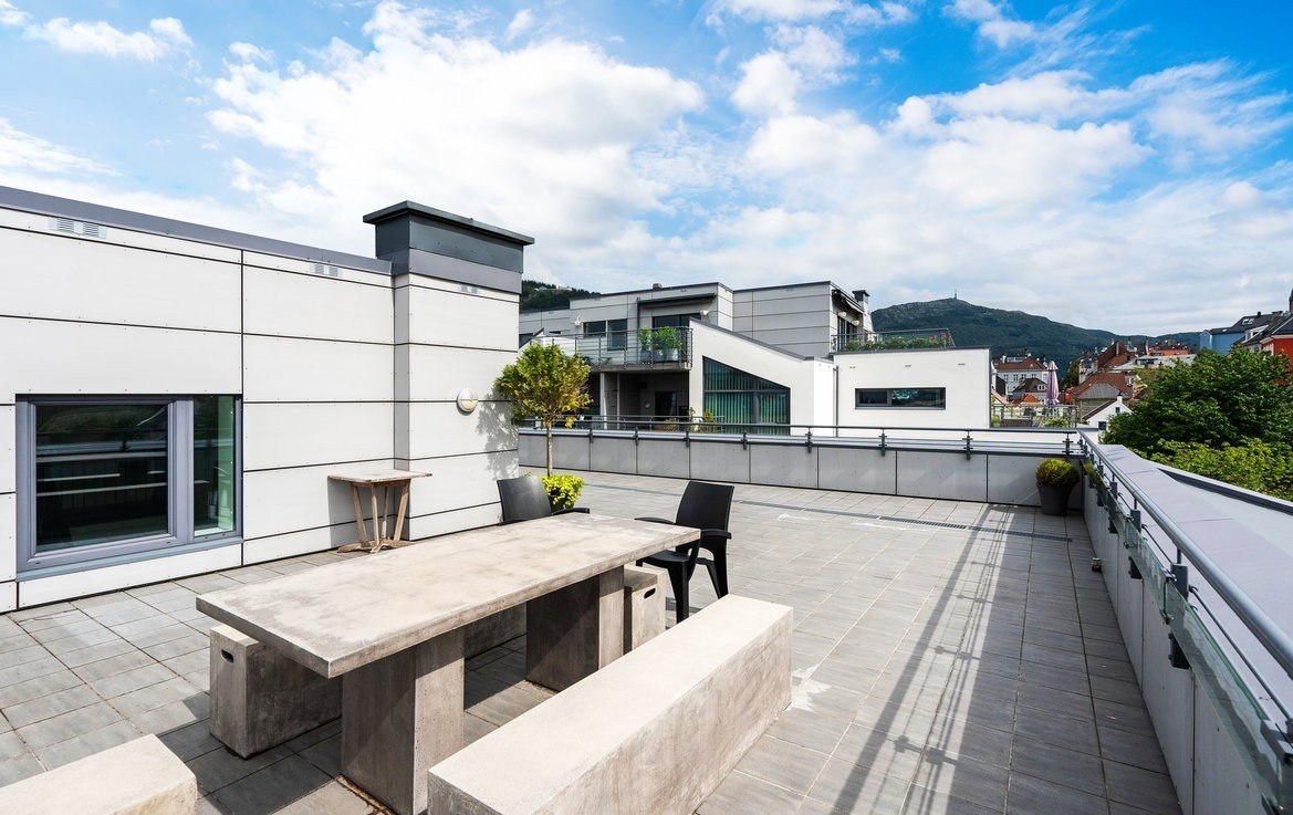 Felles tak terrasse Galleribilde