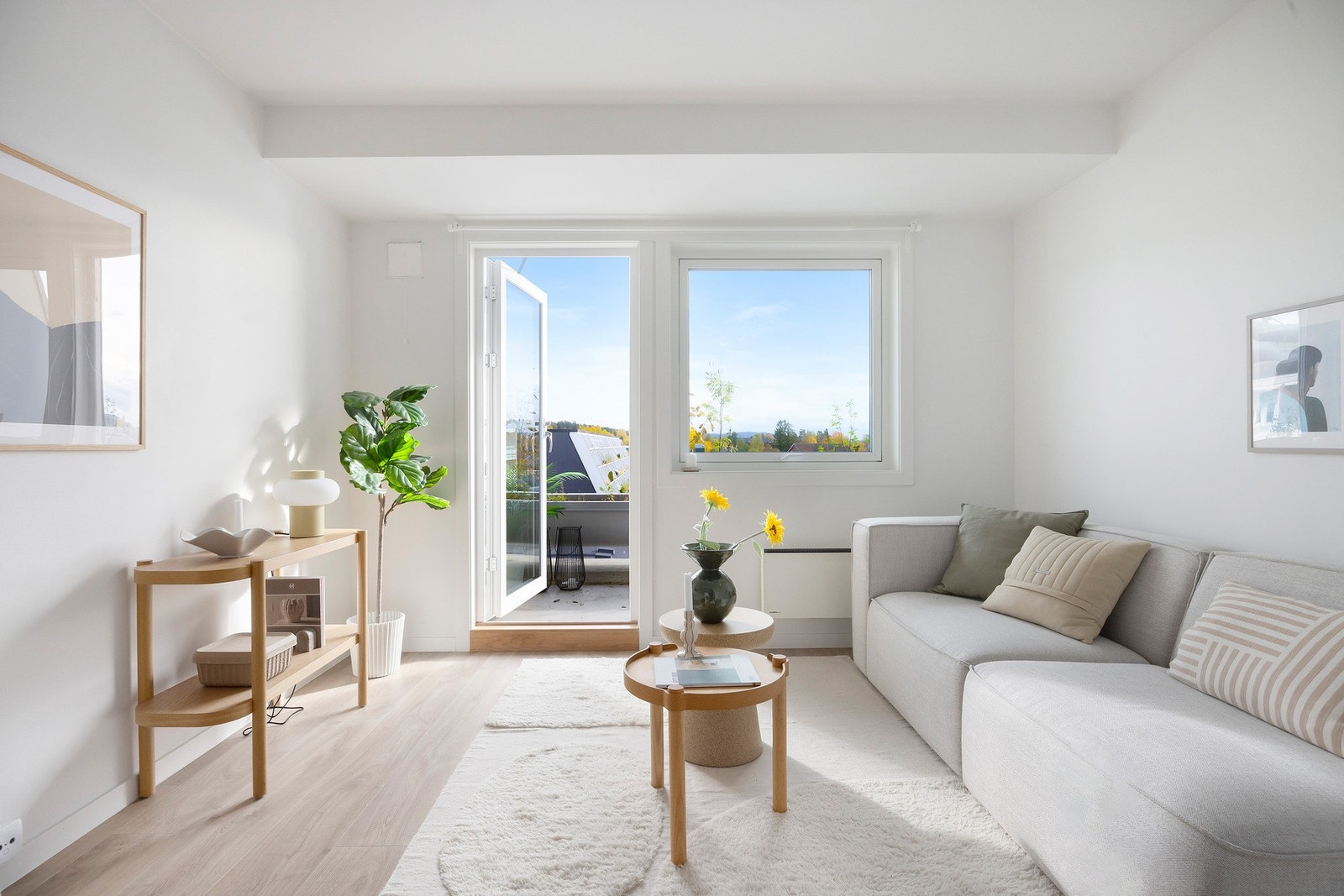 Arealeffektiv leilighet som gjør det enkelt å møblere. Galleribilde