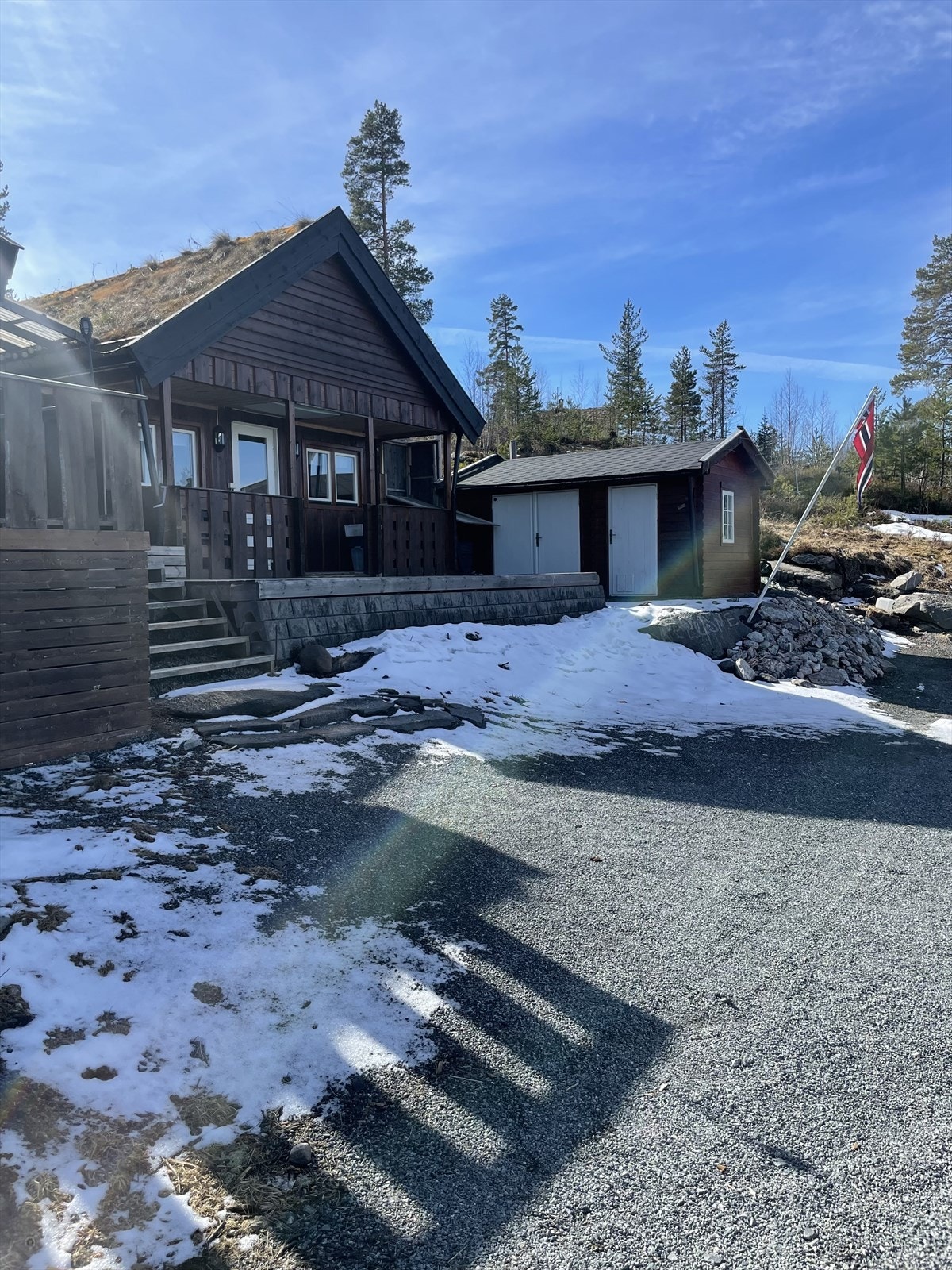 Herfra er det ca. 30 minutter å kjøre til Norefjell Skisenter.(Selgers private bilde) Galleribilde