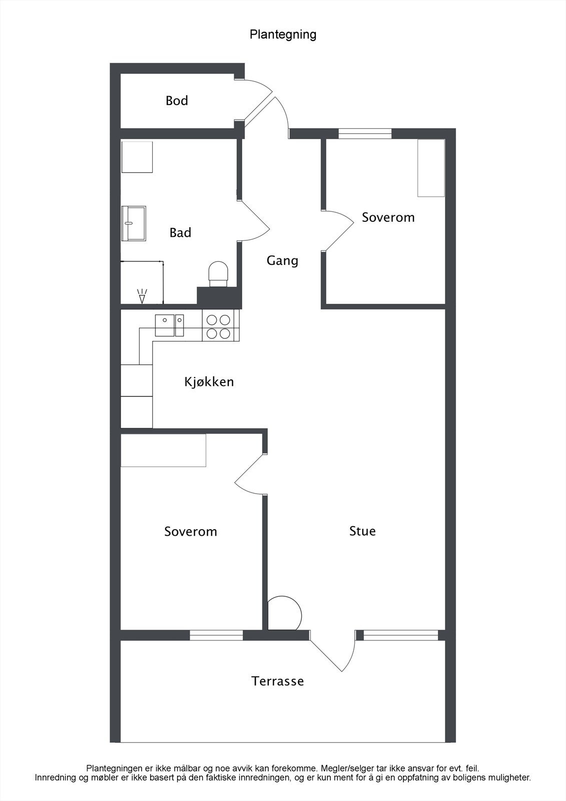 Plantegning Galleribilde