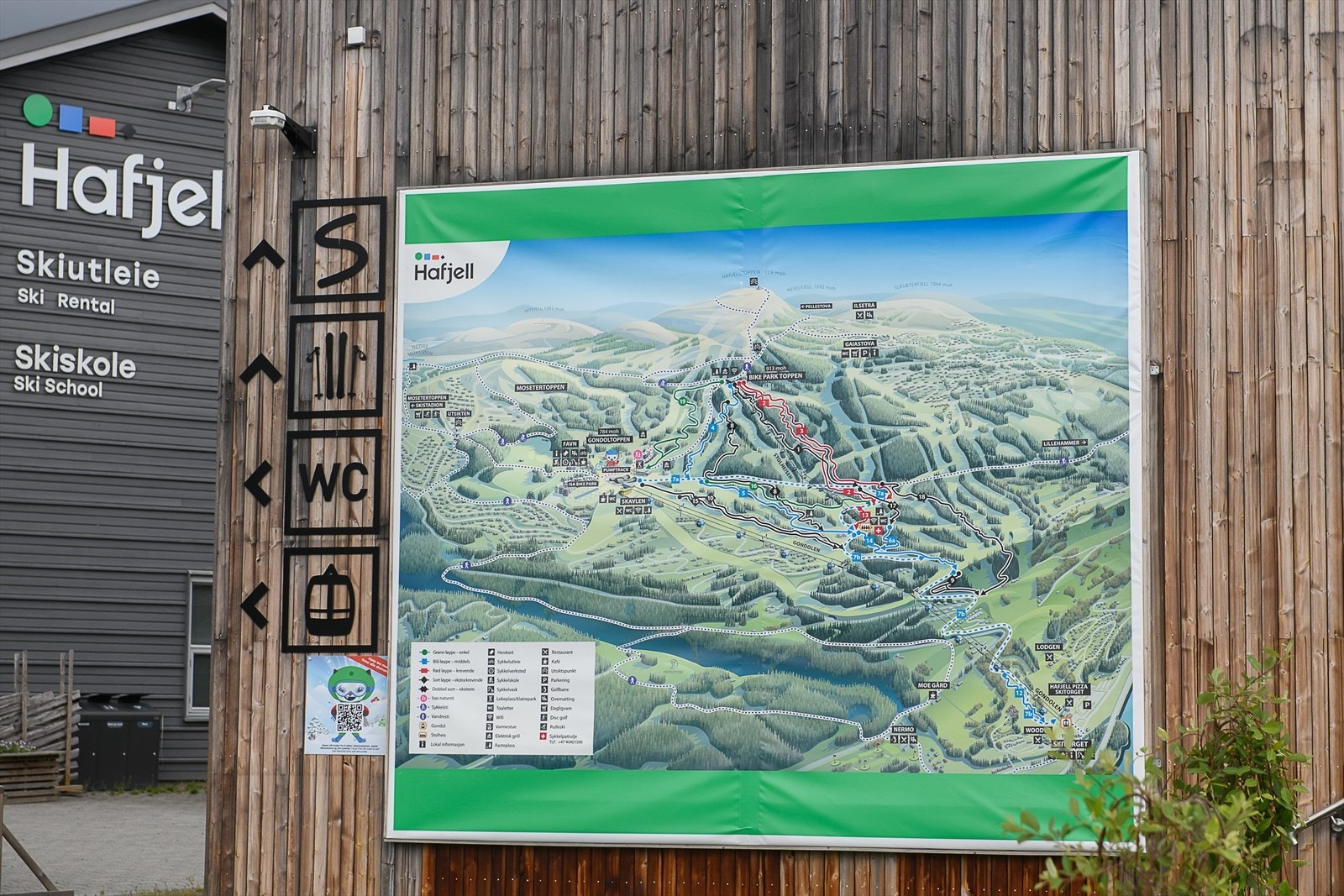 Skiheis/løypekart. Galleribilde