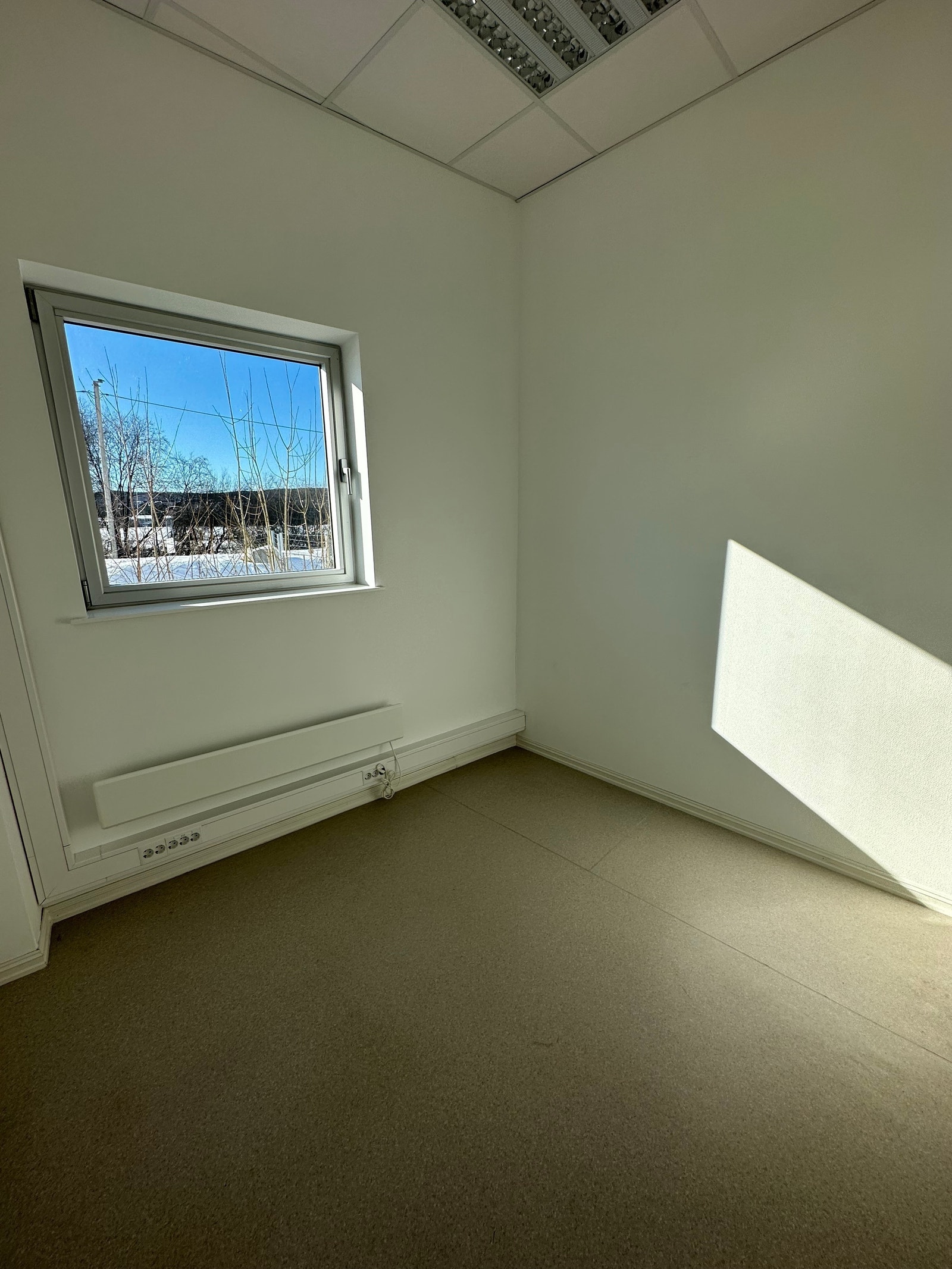 Kontor.
Fin utsikt mot Volla Galleribilde