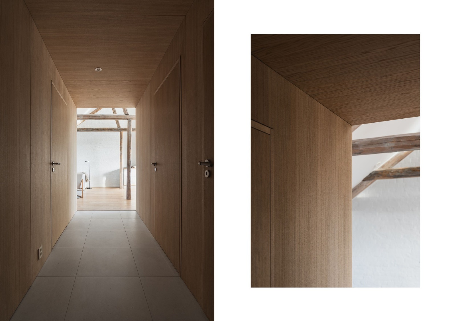 Lekre vegger i og dører i eik. Galleribilde