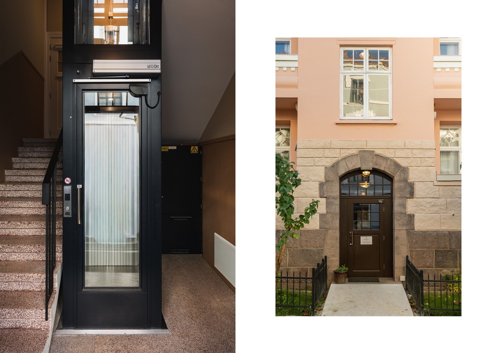 Ny heis er installert i bygget. Galleribilde