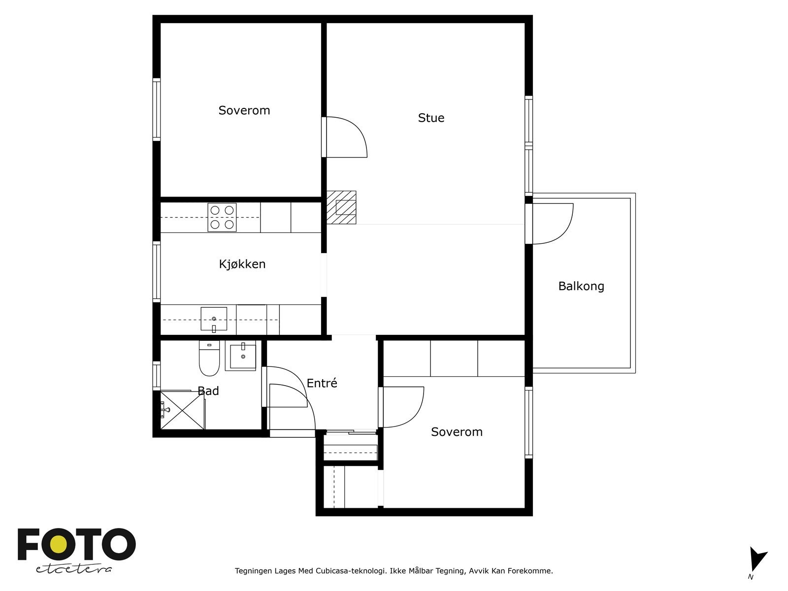 Veiledende plantegning - Ikke målbar Galleribilde