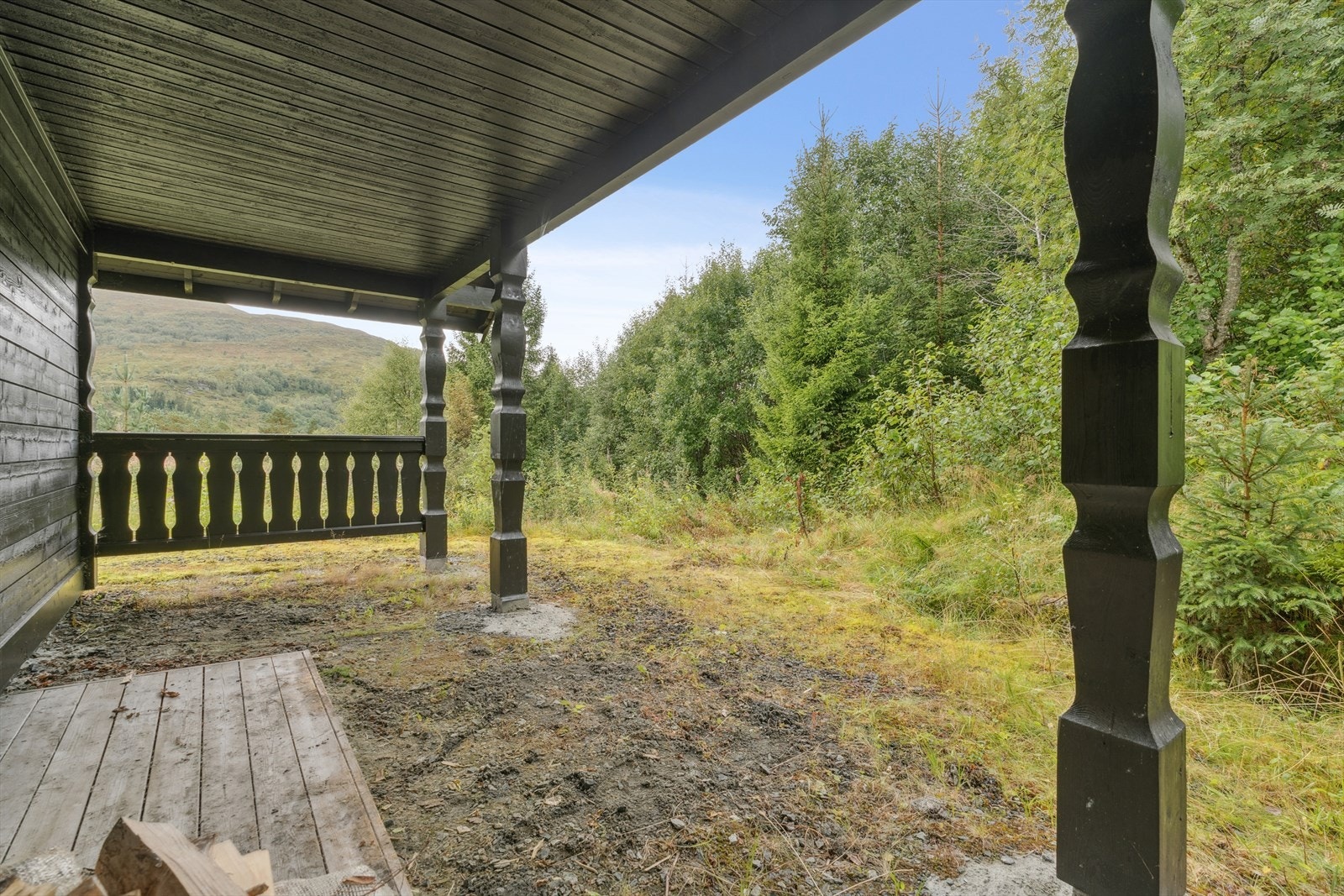 Overbygd uteplass er meget praktisk Galleribilde