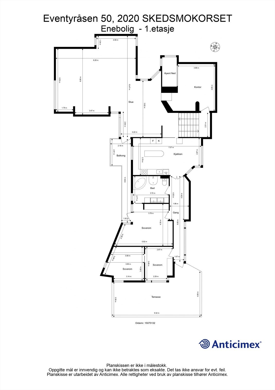 Plantegning - 1.etasje Galleribilde