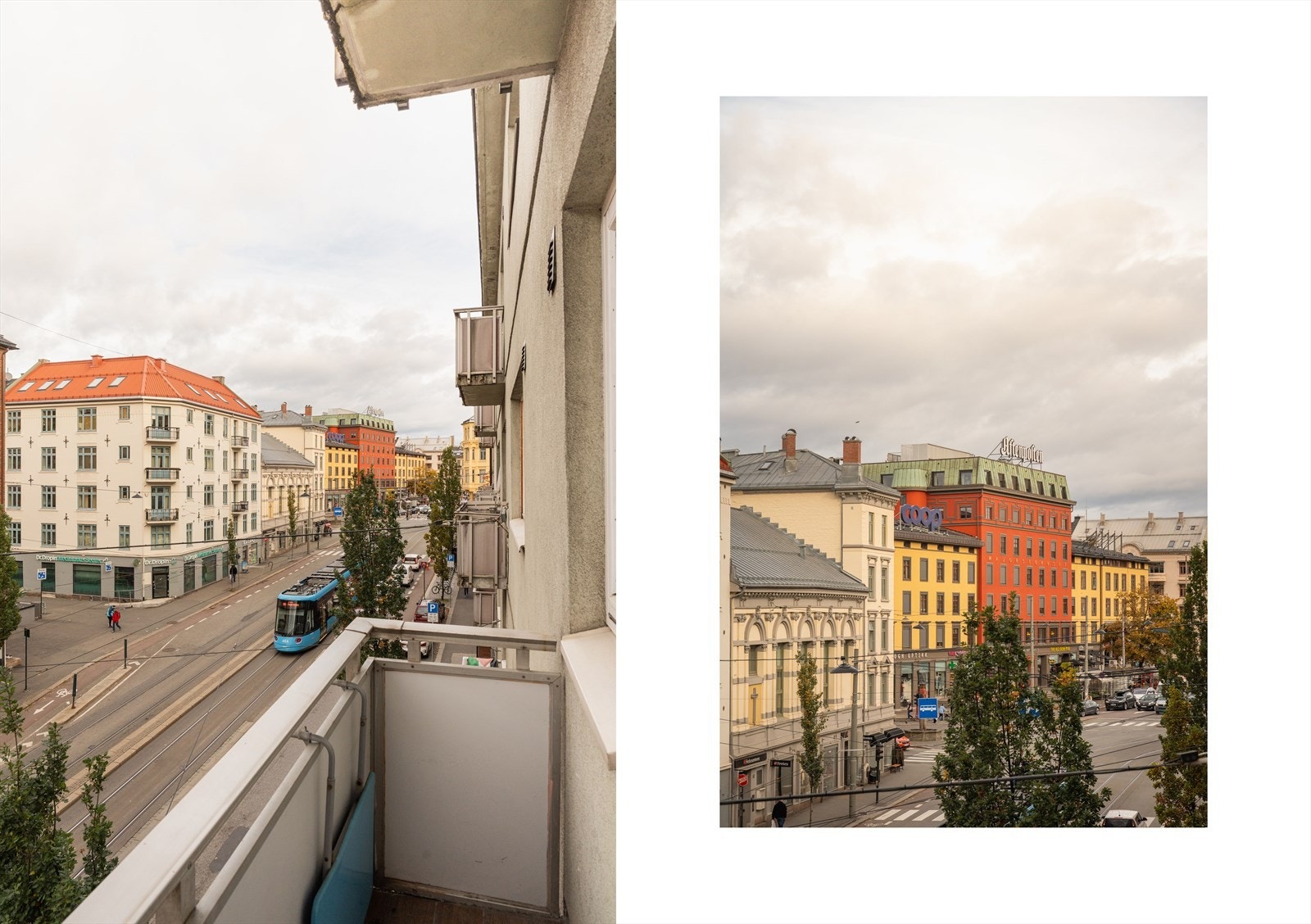 Utsyn fra balkongen - høyt og fritt! Galleribilde