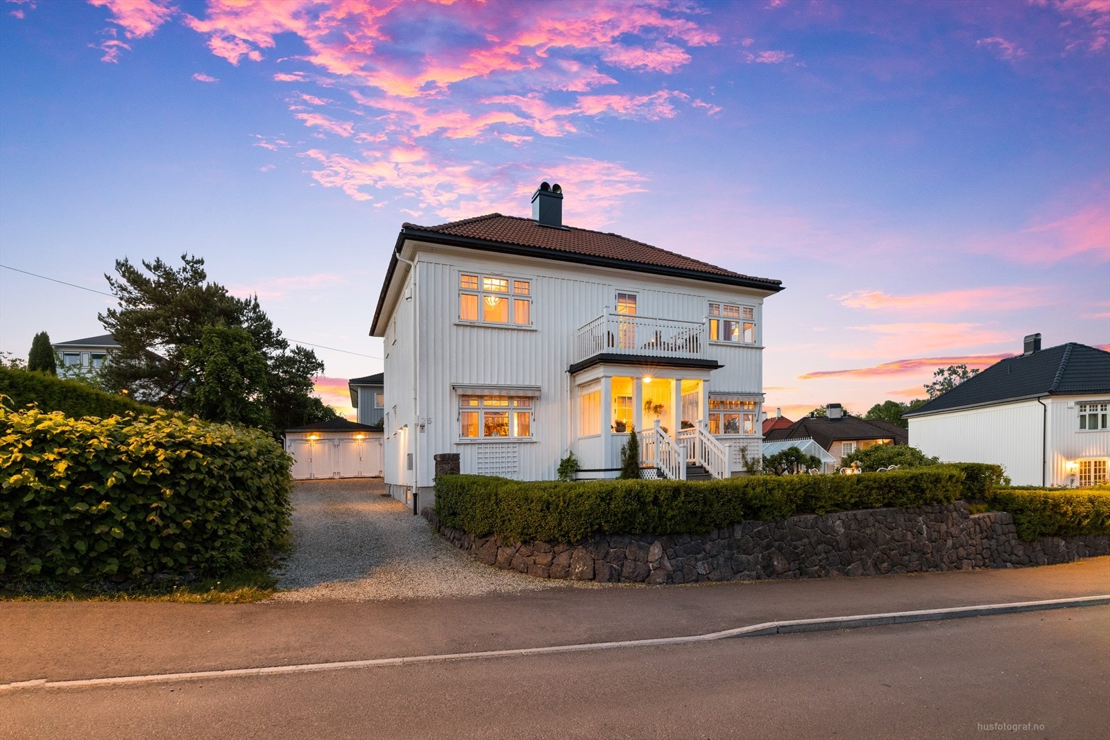 Kveld i Hanna Winsnes gate Galleribilde