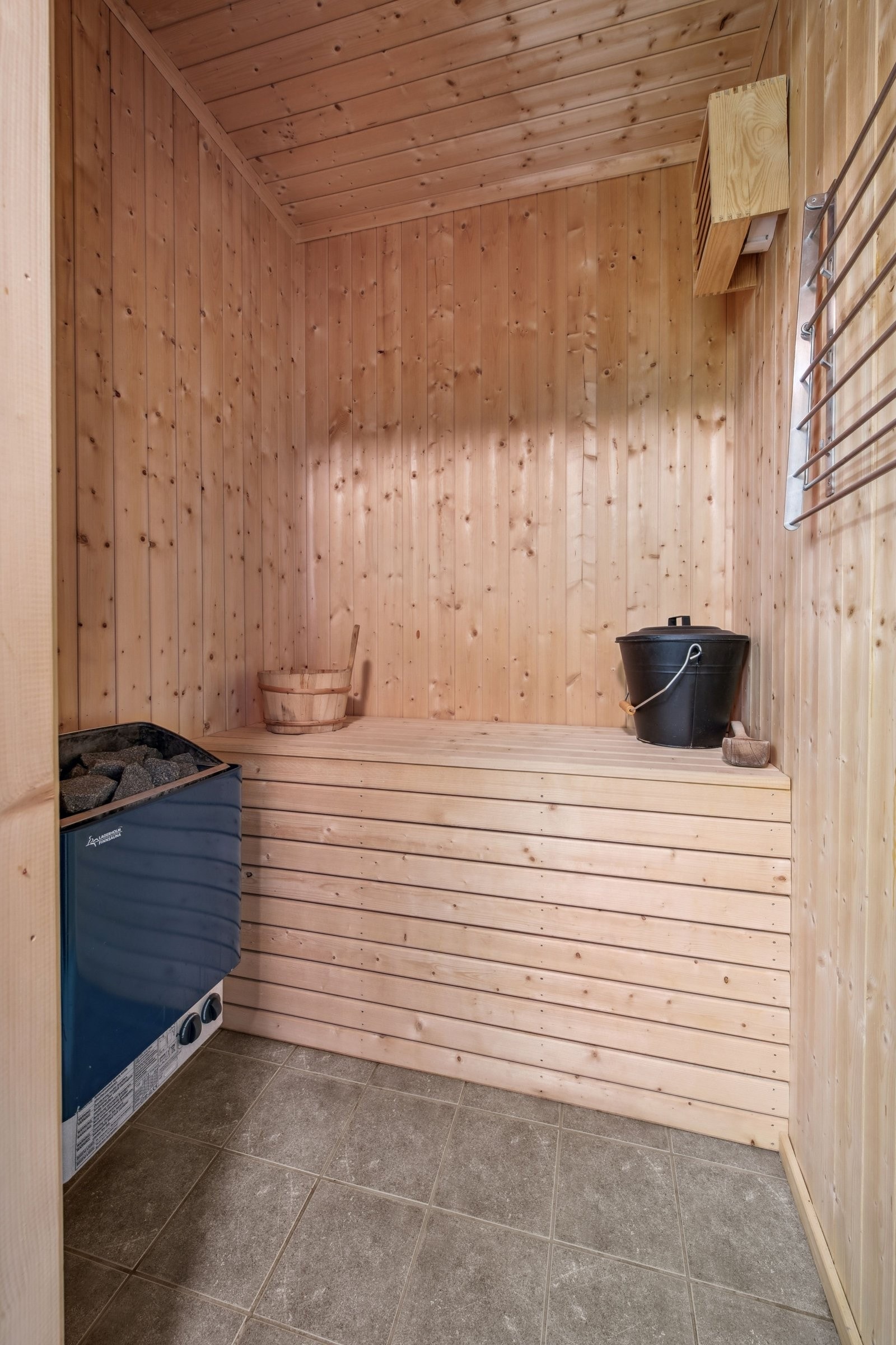 Badstu er fint etter en dag i bakken. Galleribilde