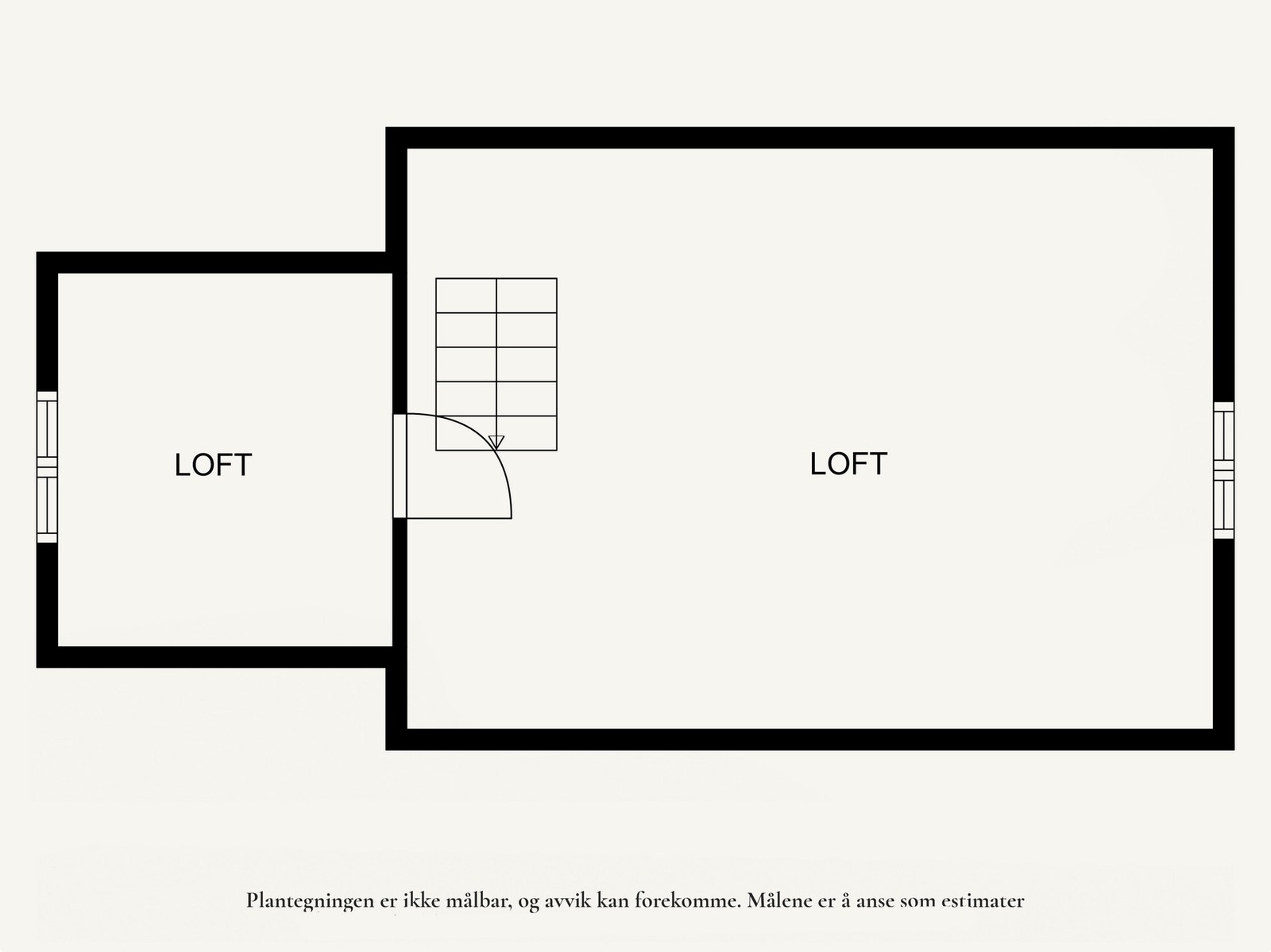 Plantegning loft. Galleribilde