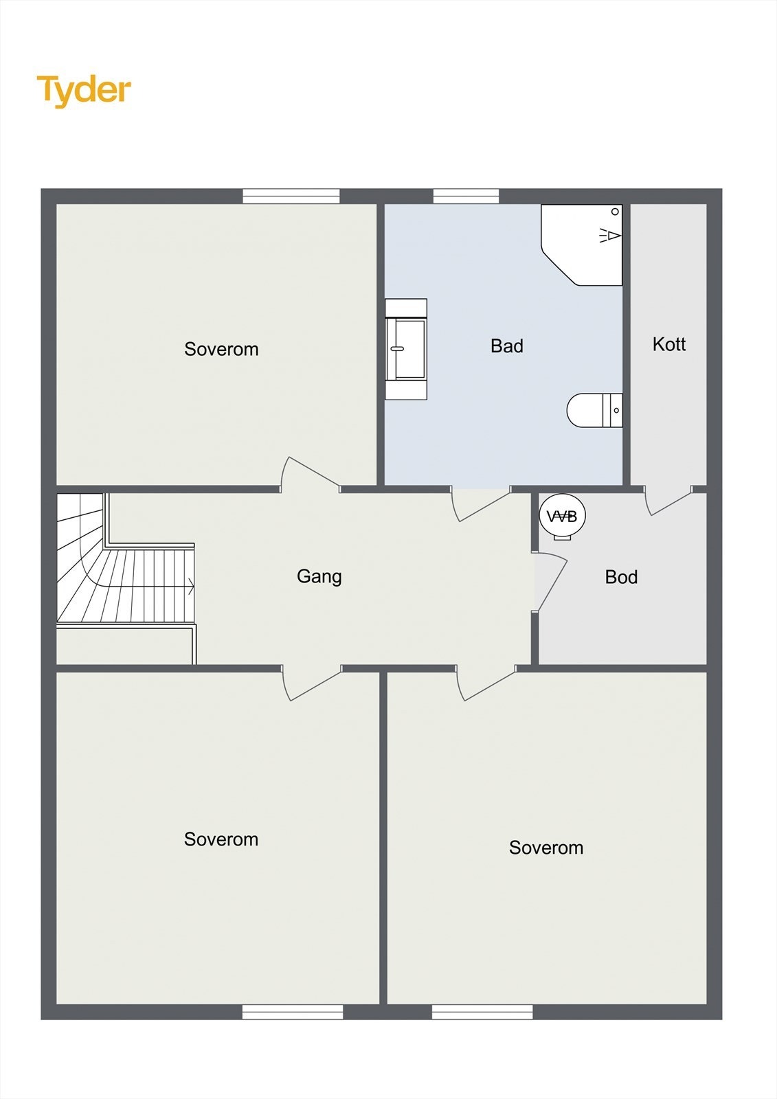 Plantegning 2. etasje Galleribilde