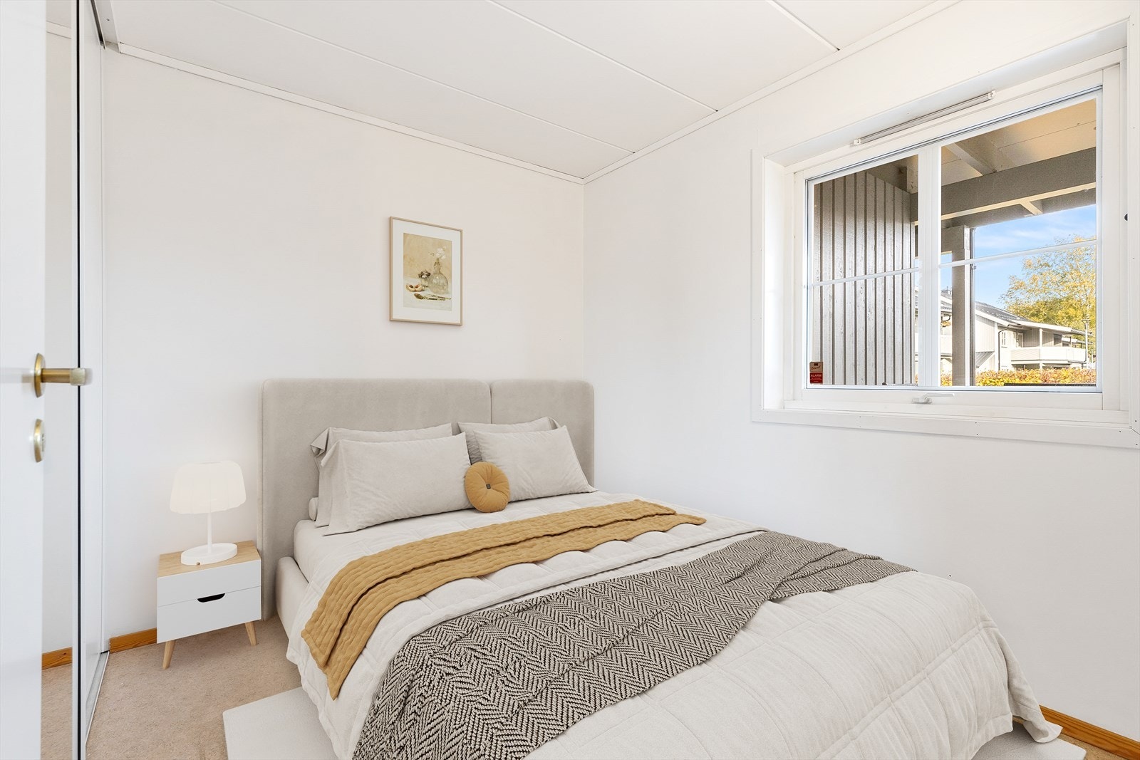 Det er to soverom i boligen. (Digital møblering) Galleribilde