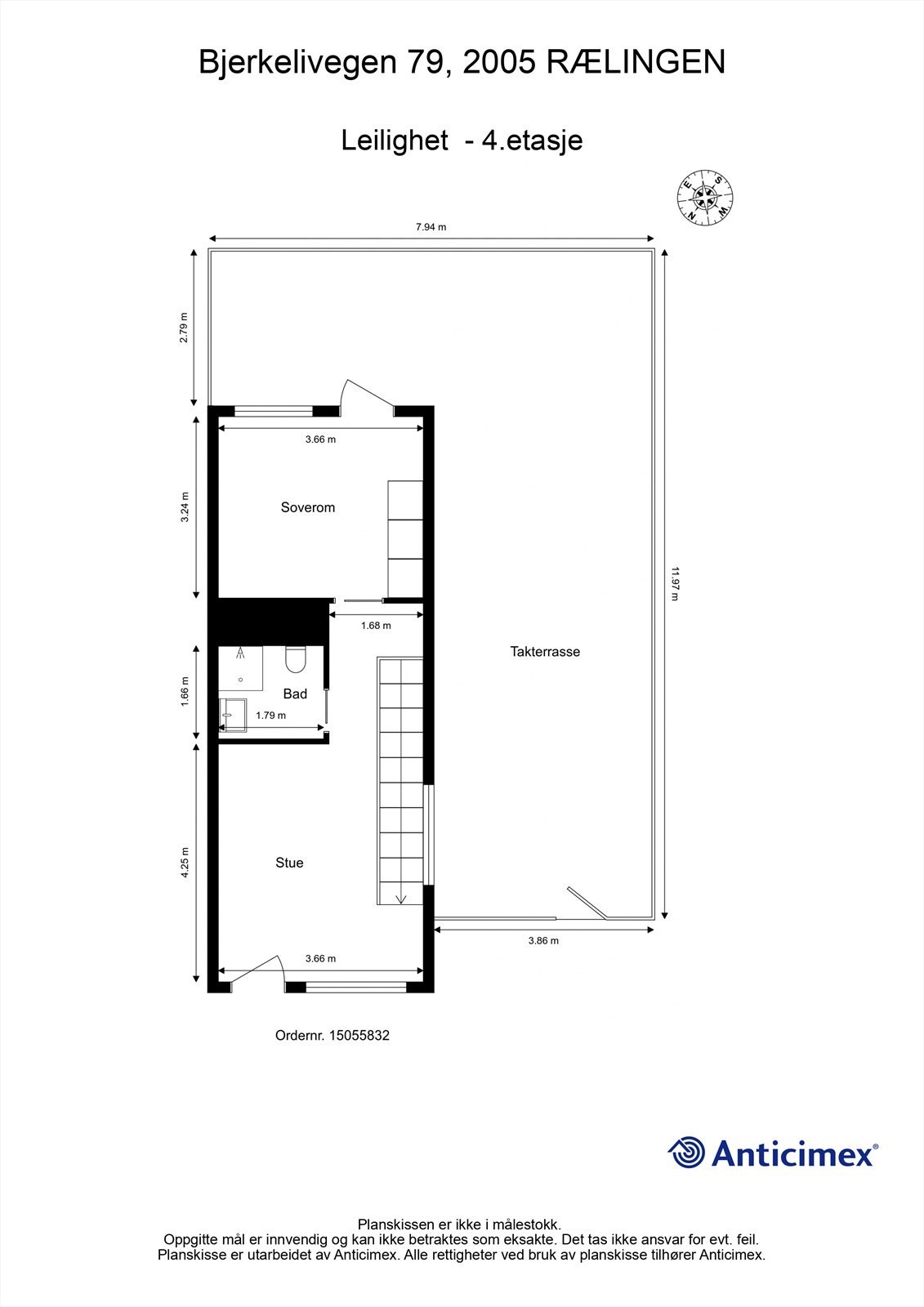 Plantegning 4.etg. Galleribilde