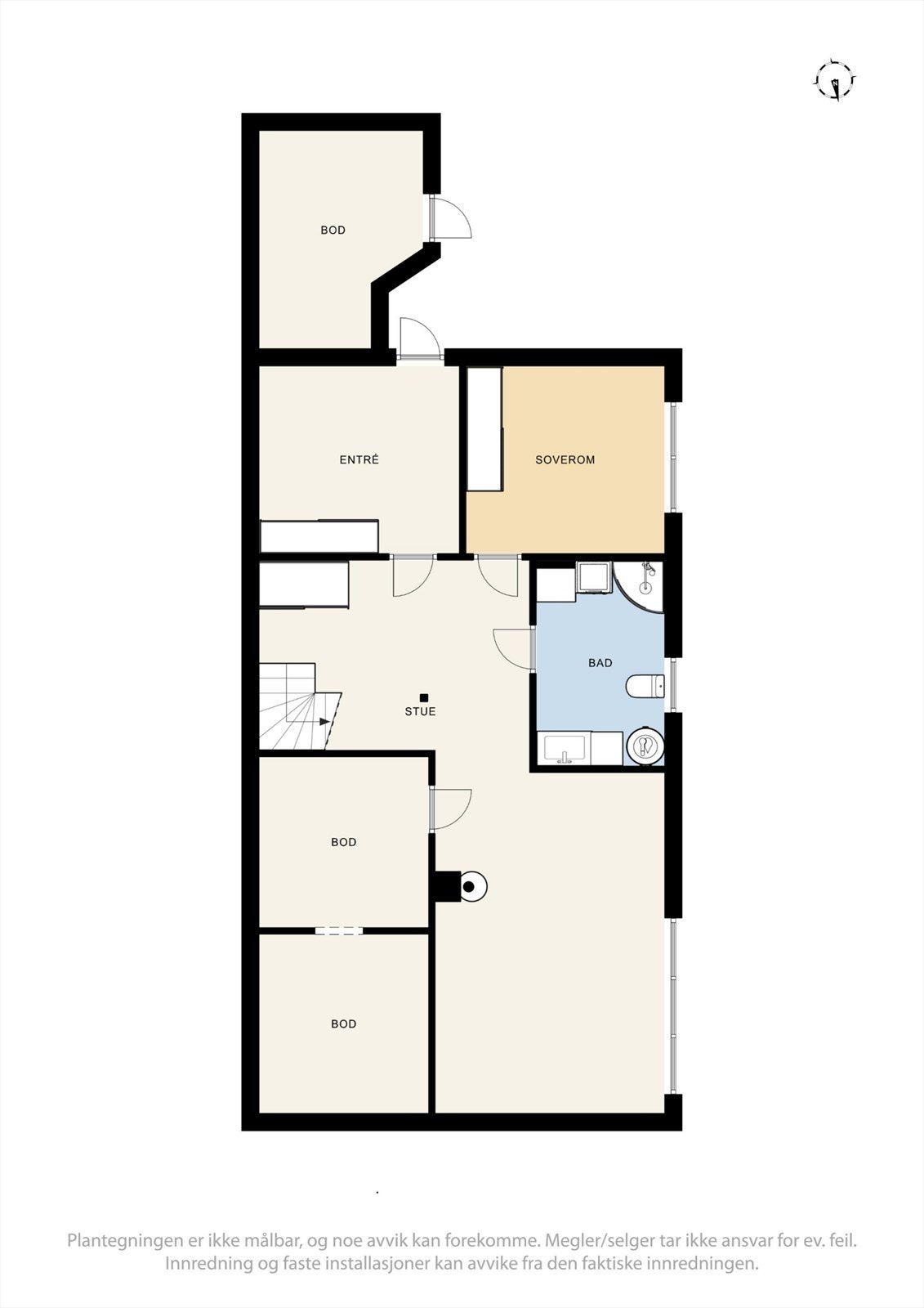 Plantegning kjeller. Galleribilde