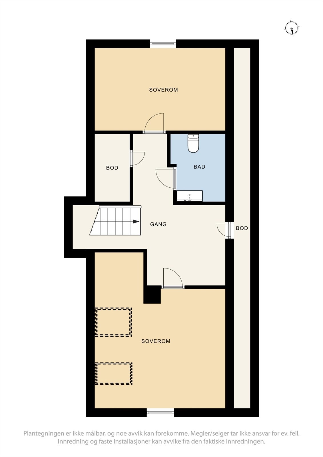 Plantegning loft. Galleribilde