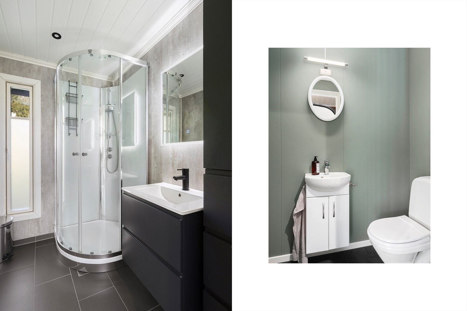 Bad og separat wc. Galleribilde