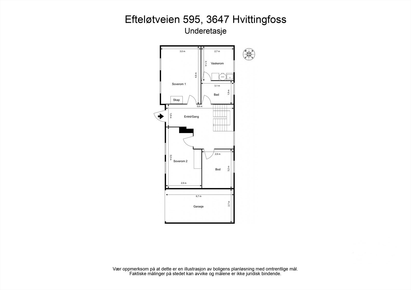 Planskisse U etg Galleribilde