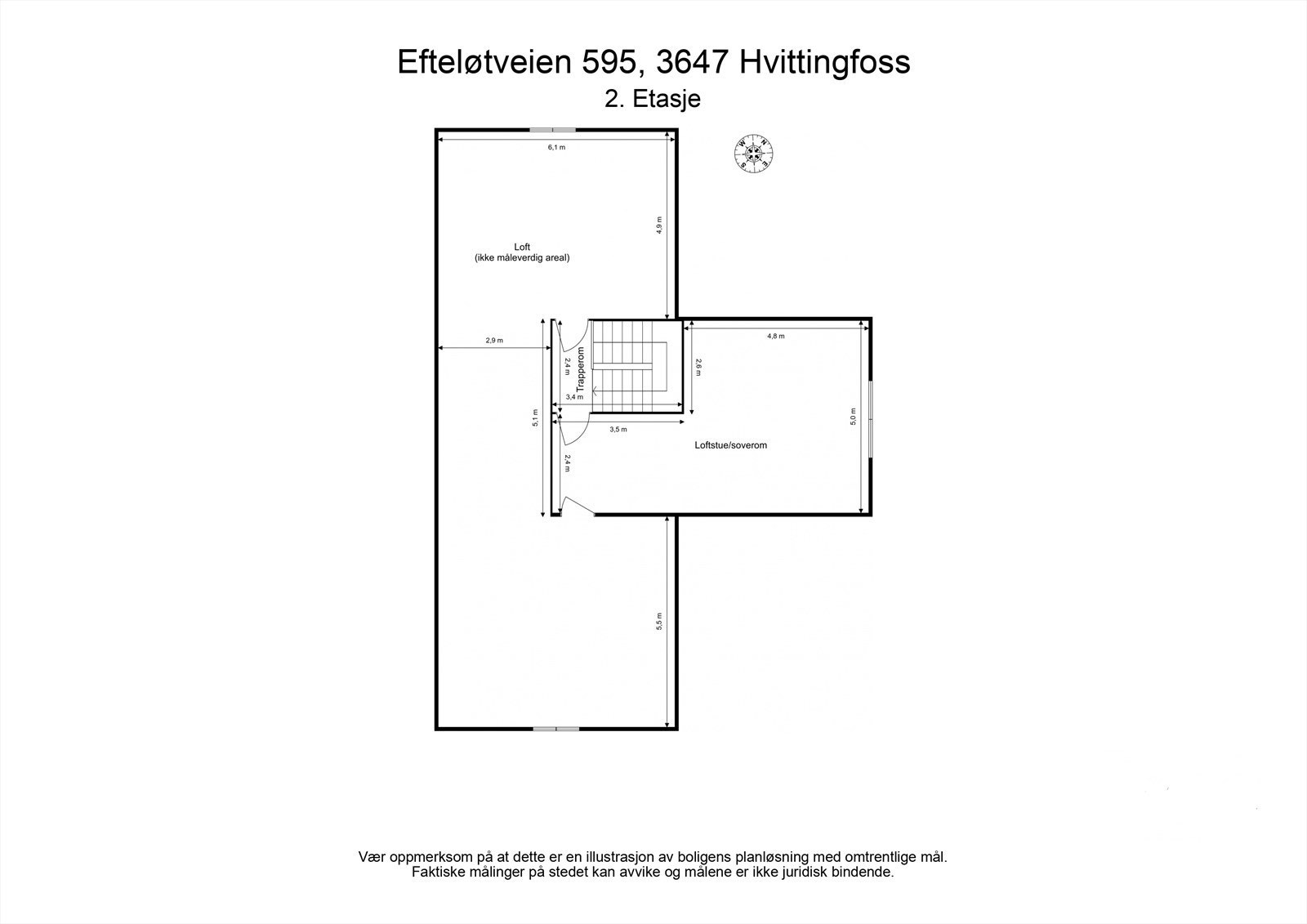 Planskisse 2 etg Galleribilde