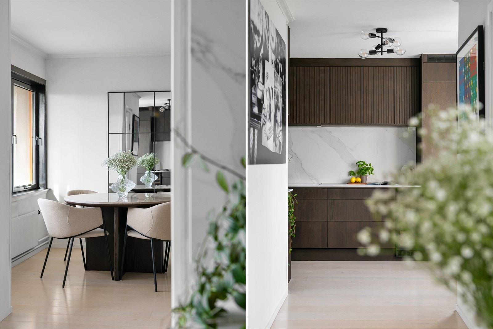 Dels åpen løsning til kjøkkenet Galleribilde