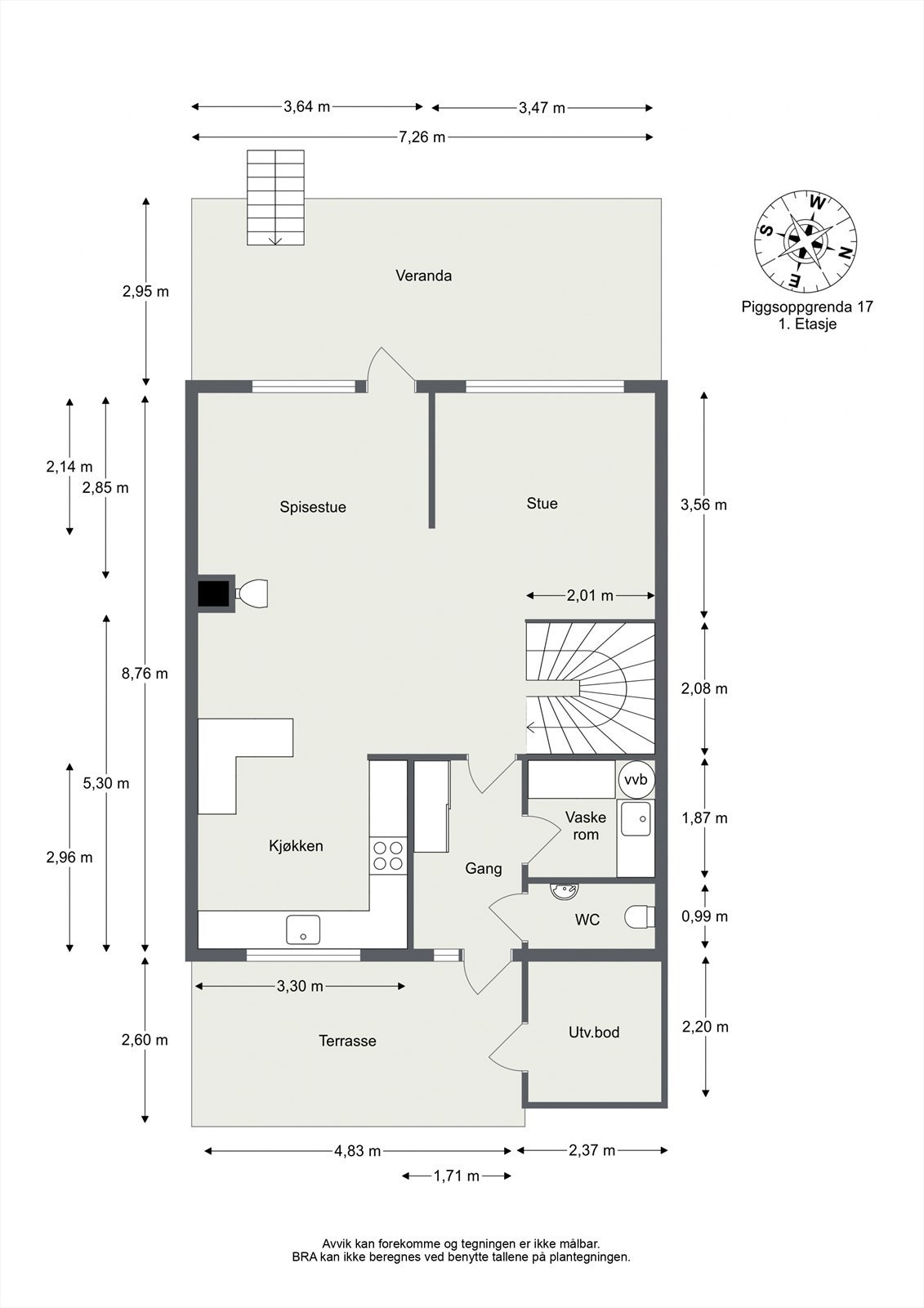 Plantegning 1. Etasje Galleribilde
