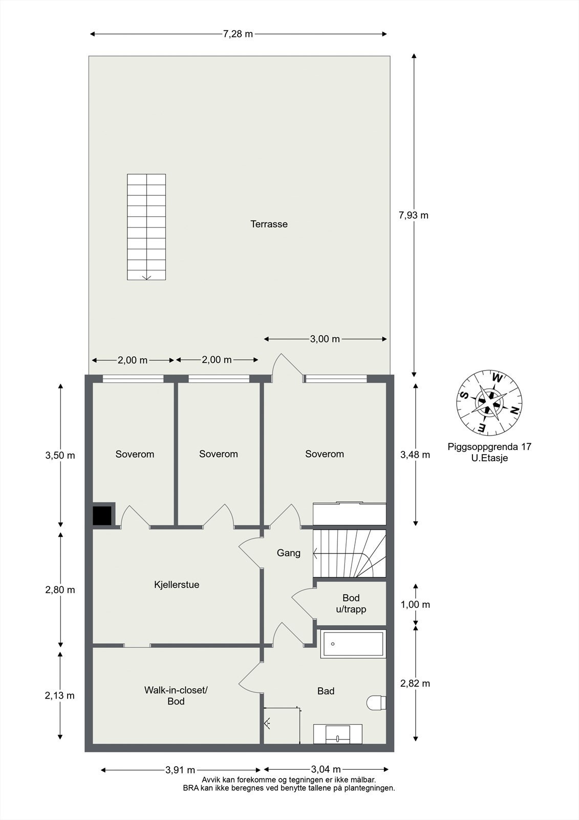 Plantegning Underetasje Galleribilde