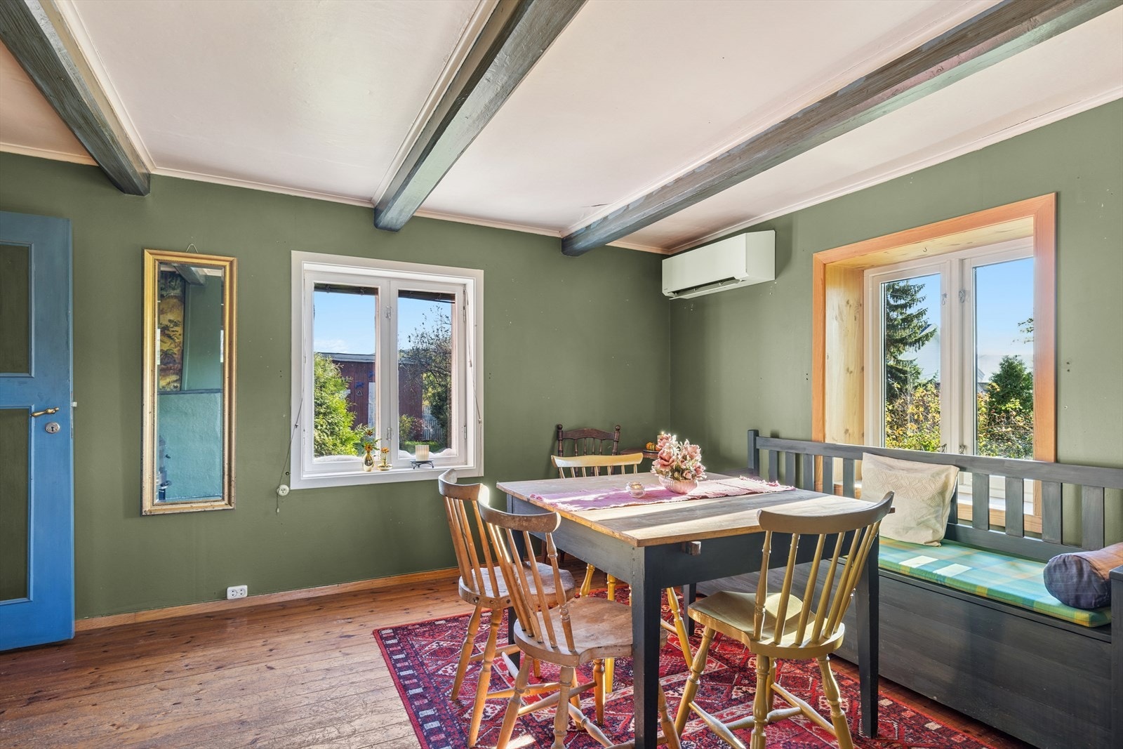 Her er det etablert varmepumpe. Galleribilde