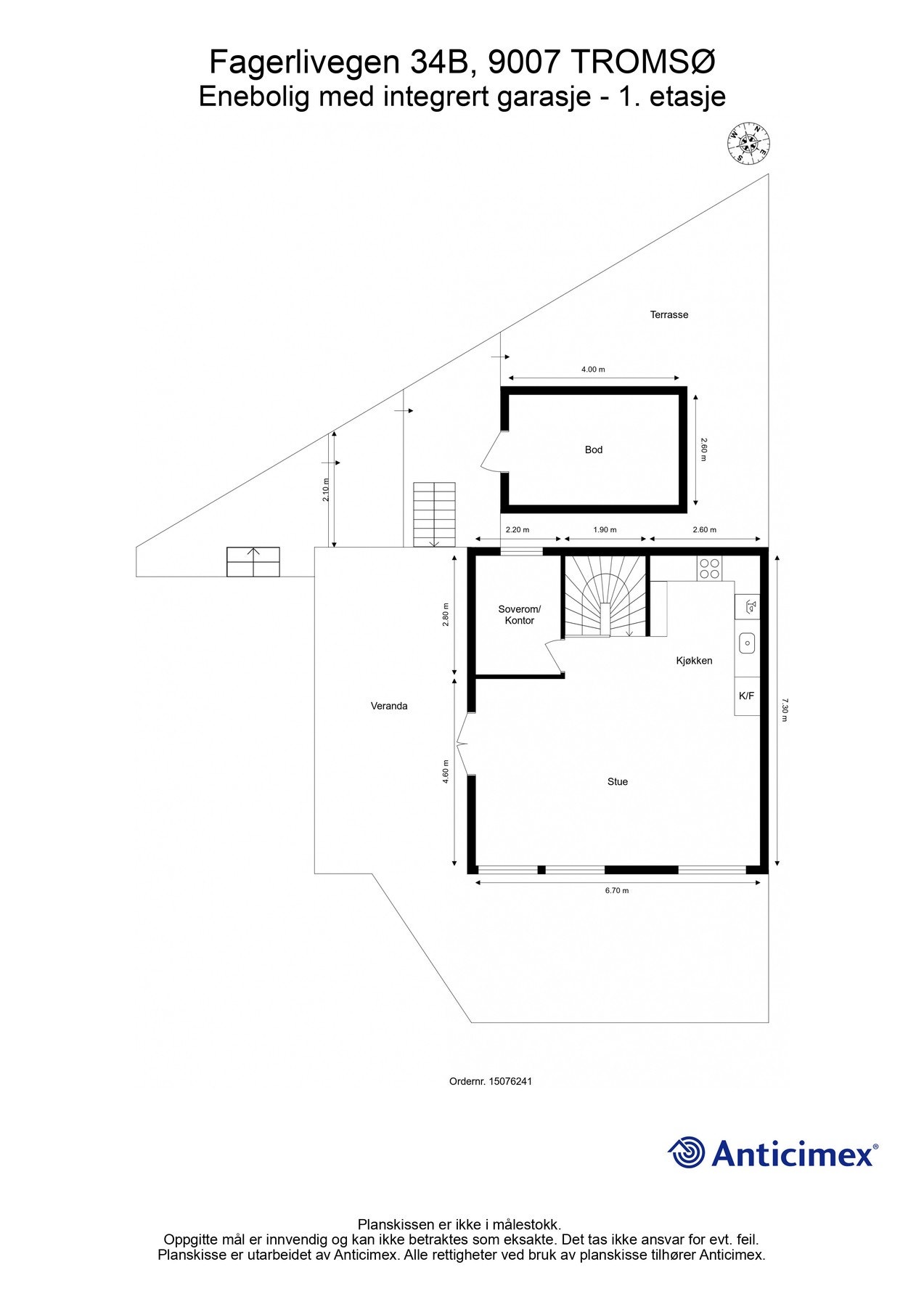 Plantegning - 1.etasje. Galleribilde