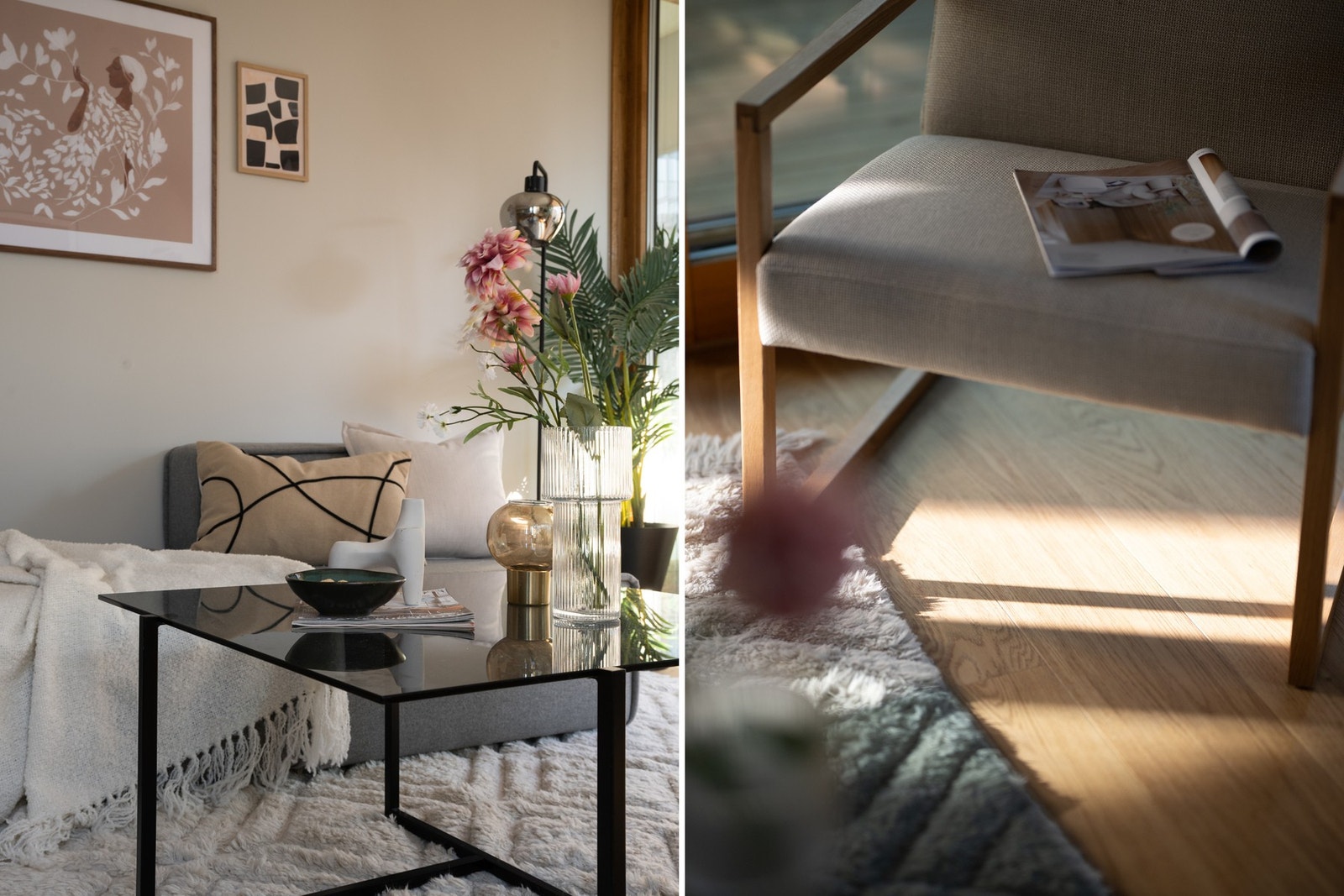 Interiør i en moderne nordisk stil. Galleribilde