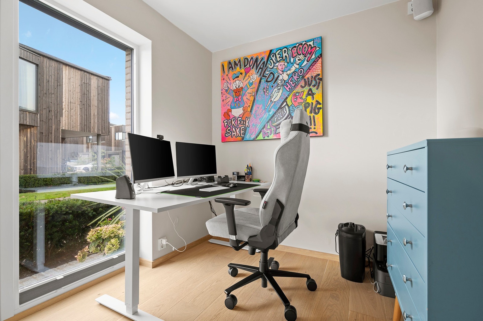 Soverom 2 benyttes i dag som hjemmekontor. Galleribilde