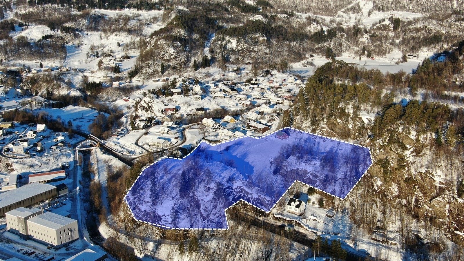 Merket planområde (ikke nøyaktig) Galleribilde