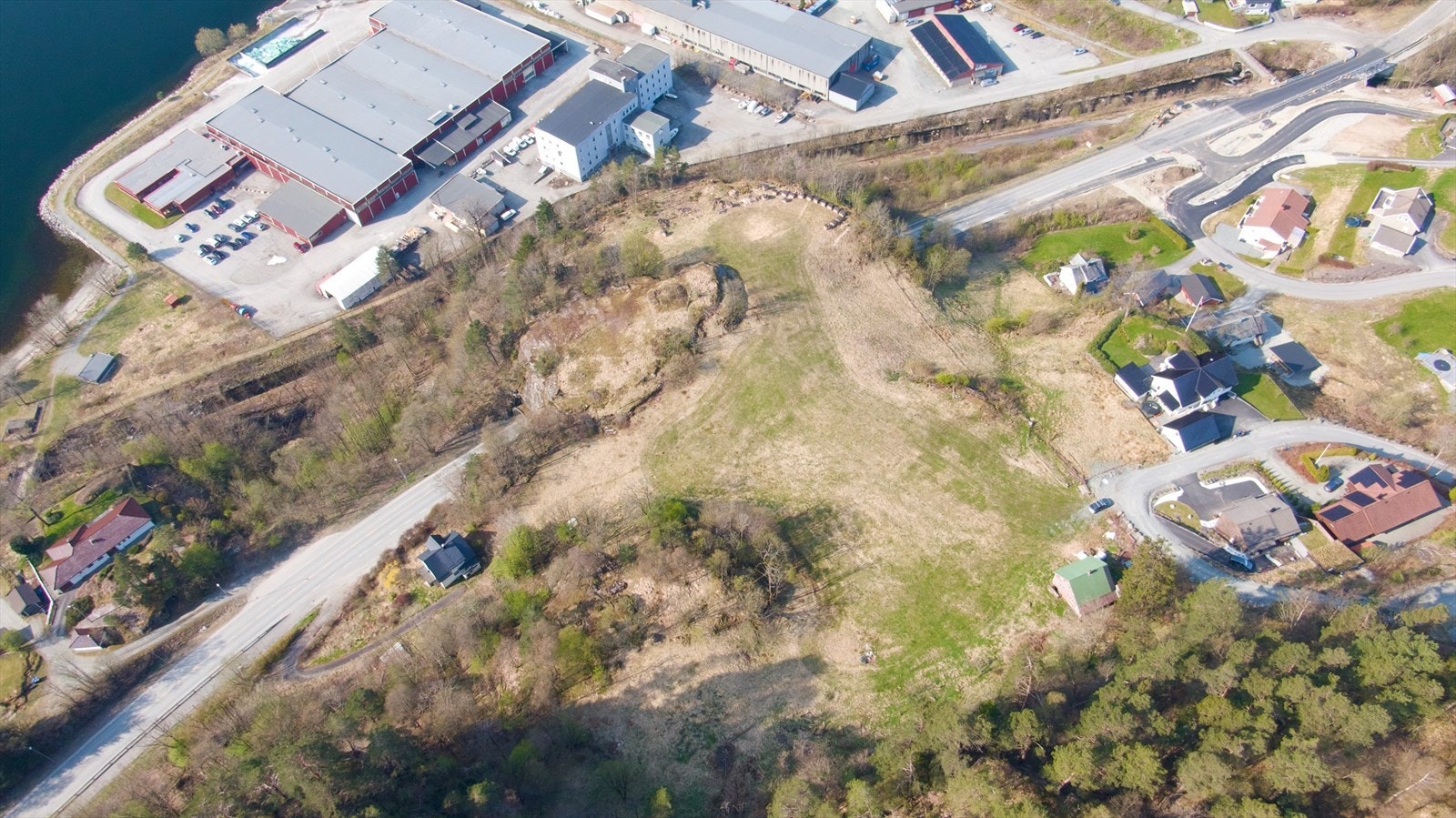 Oversikt tomtefelt Galleribilde