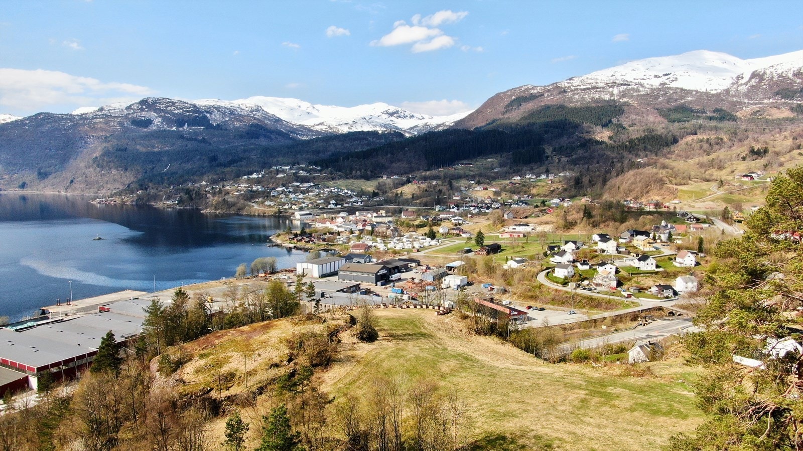 Oversikt tomtefelt Galleribilde