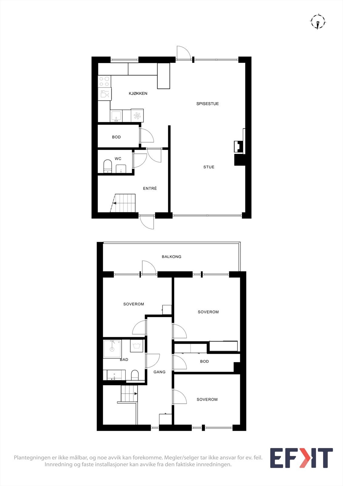 Plantegningen er ikke målbar, og noe avvik kan forekomme. Megler/selger tar ikke ansvar for ev. feil. Innredning og faste installasjoner kan avvike fra den faktiske innredningen. Galleribilde