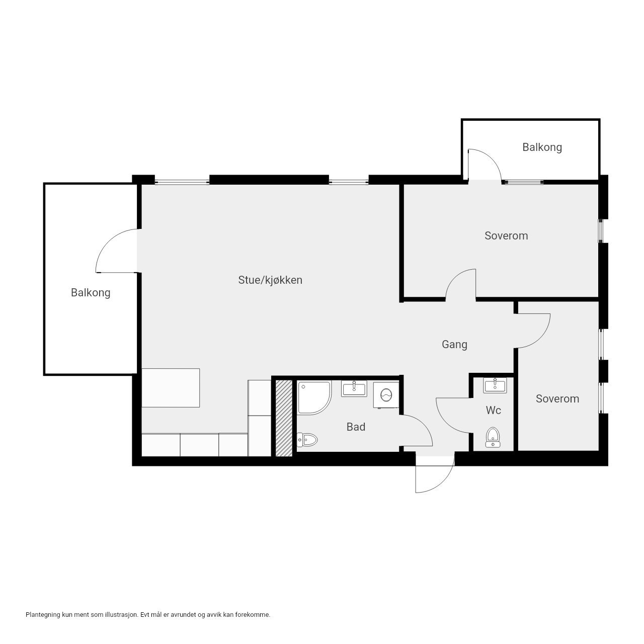 Plantegning 2. etasje Galleribilde