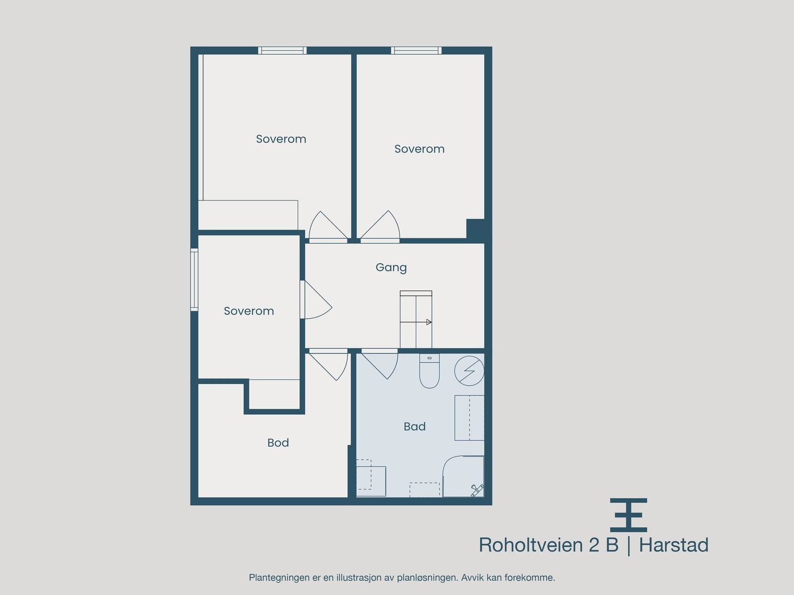 Plantegning underetasje Galleribilde