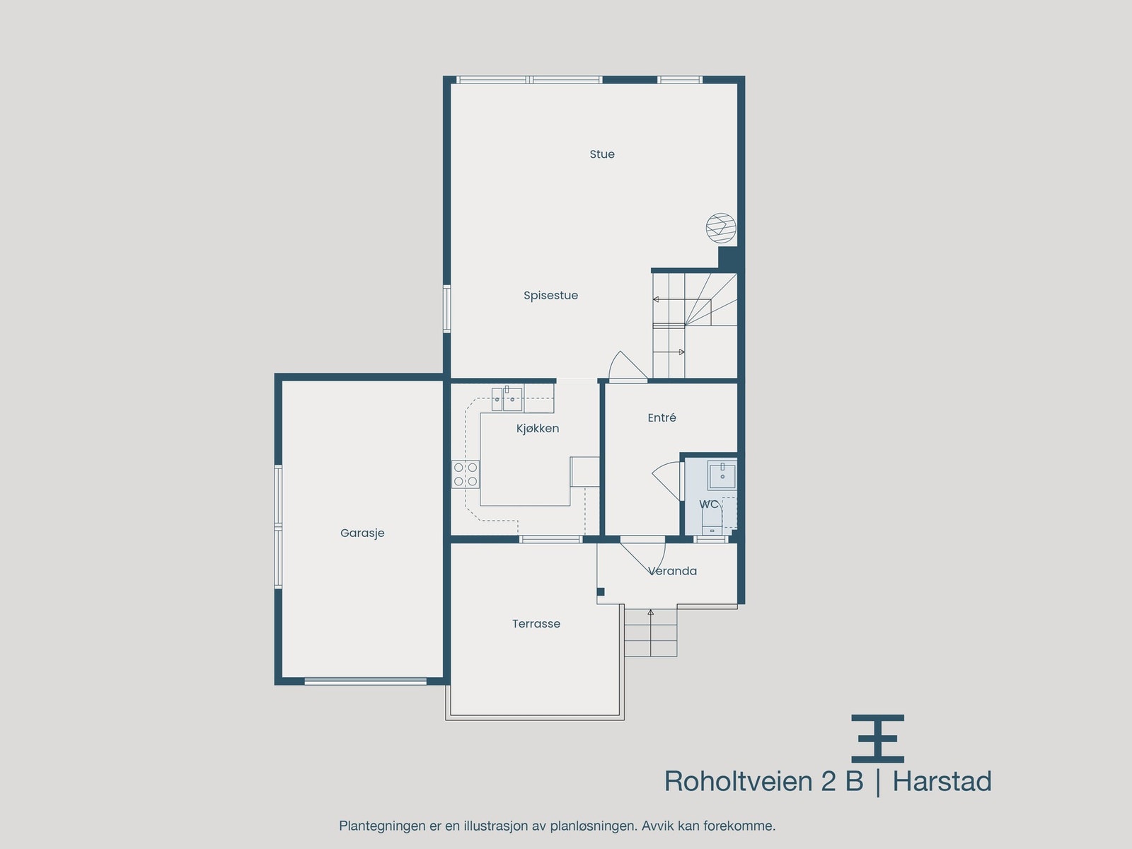 Plantegning 1.etasje Galleribilde