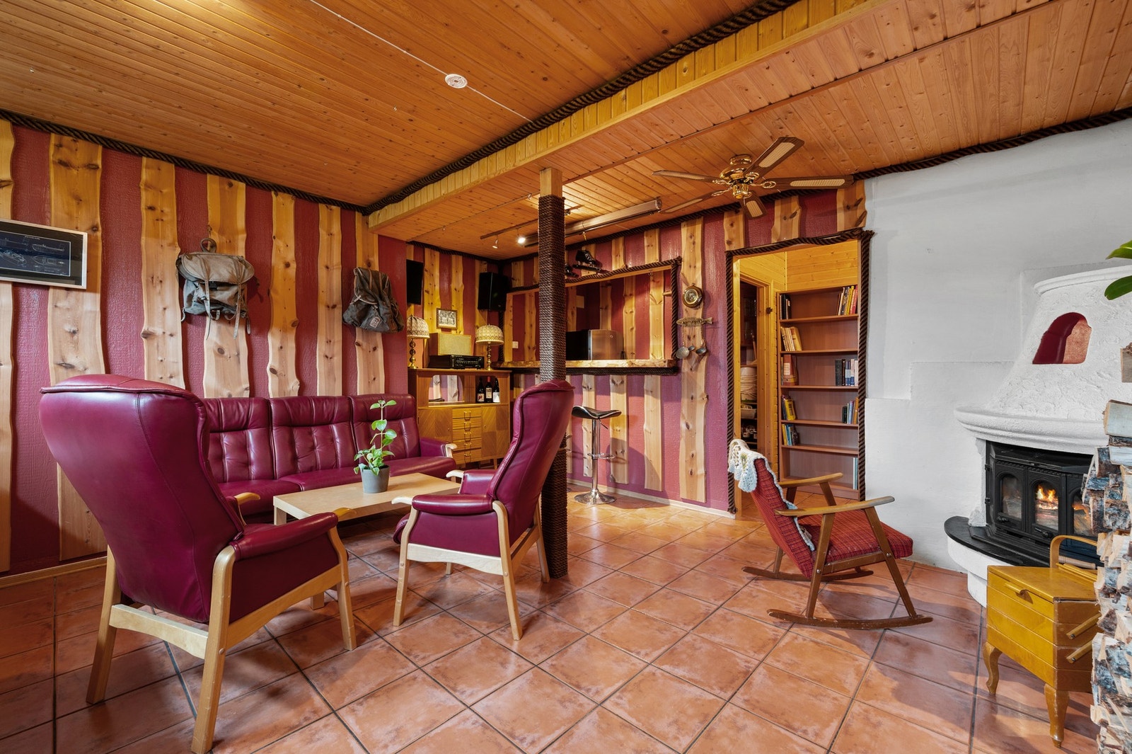 Kjellerstuen er på 30 kvm. Galleribilde