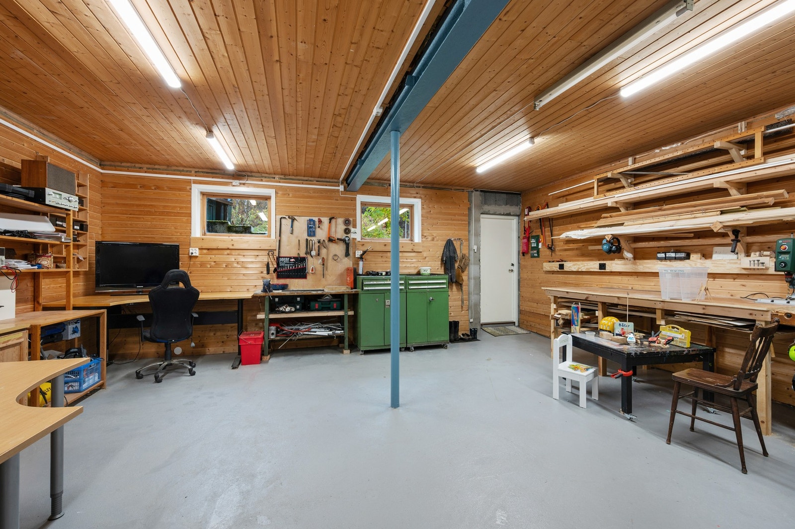 Verkstedet er på hele 48 kvm! Galleribilde