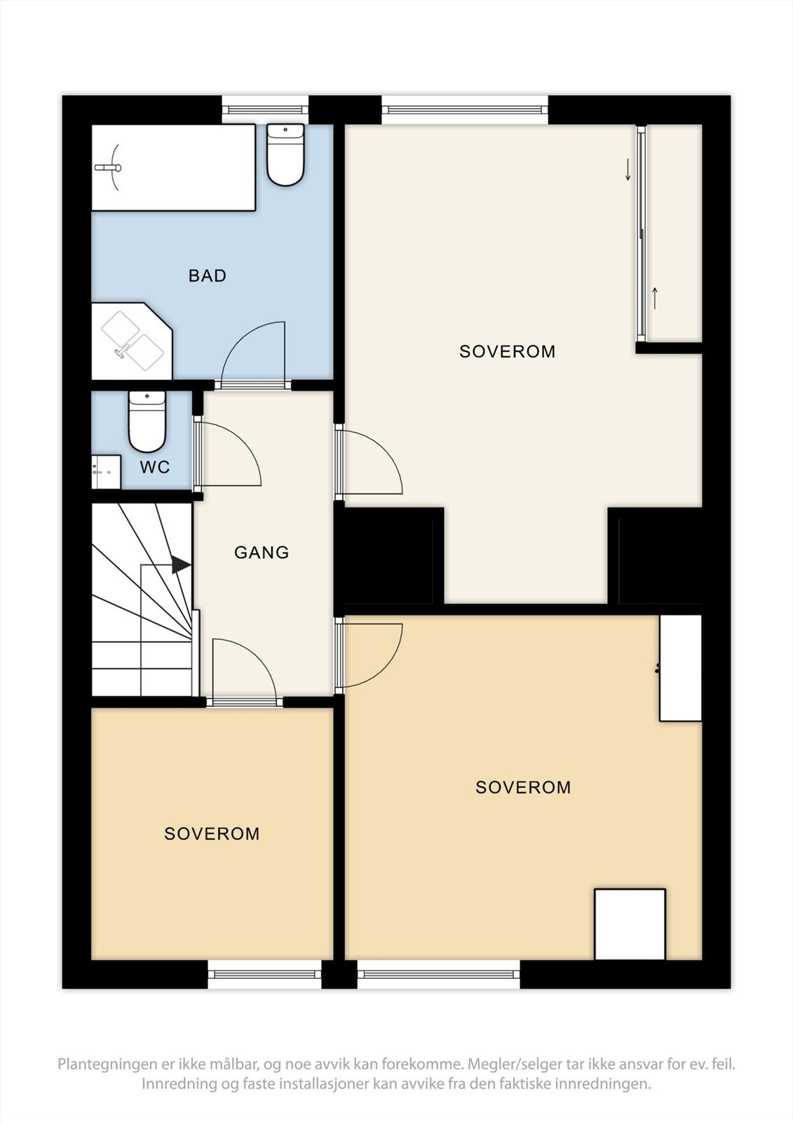 Plantegning 2. etasje Galleribilde