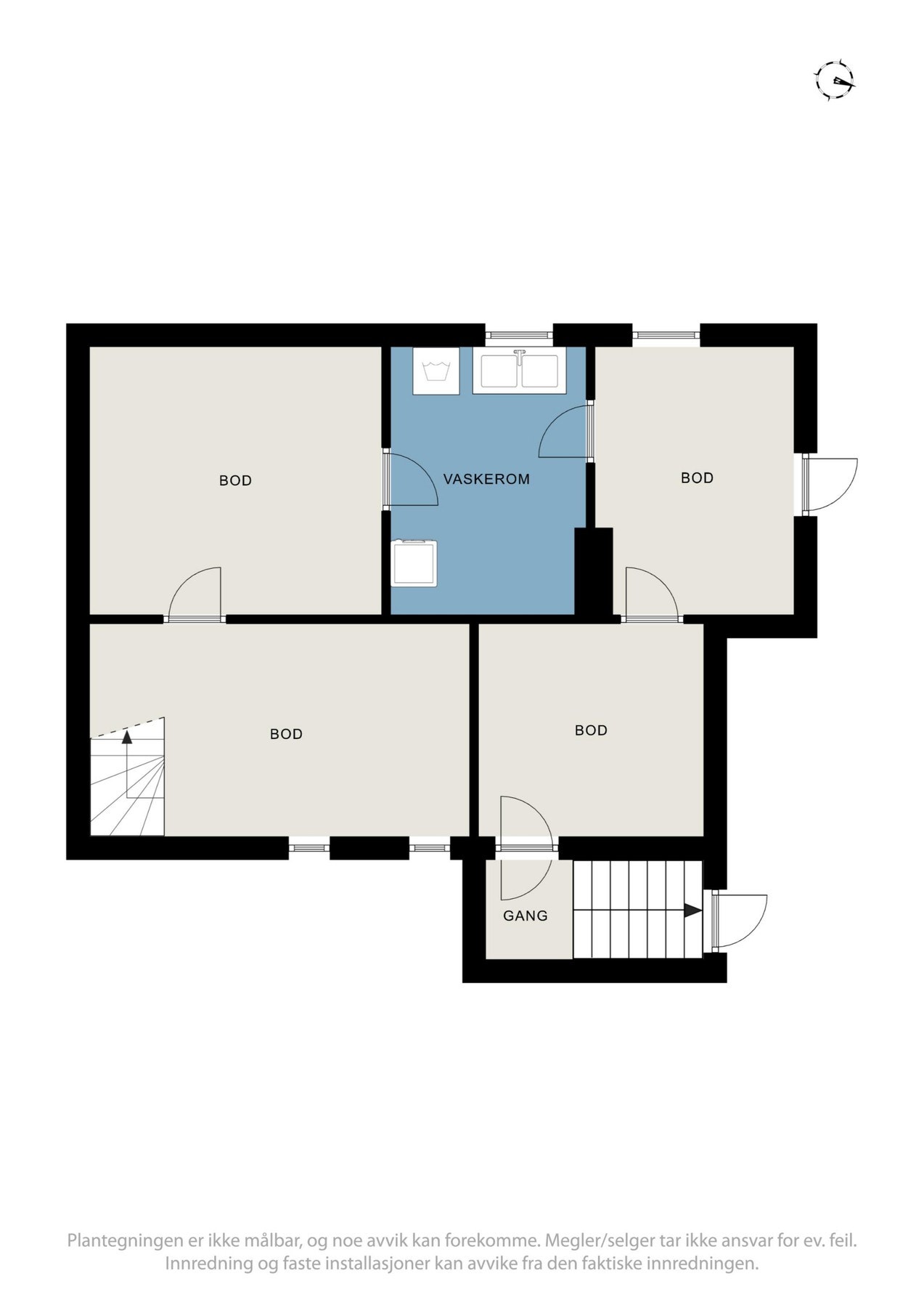 Plantegning kjeller Galleribilde