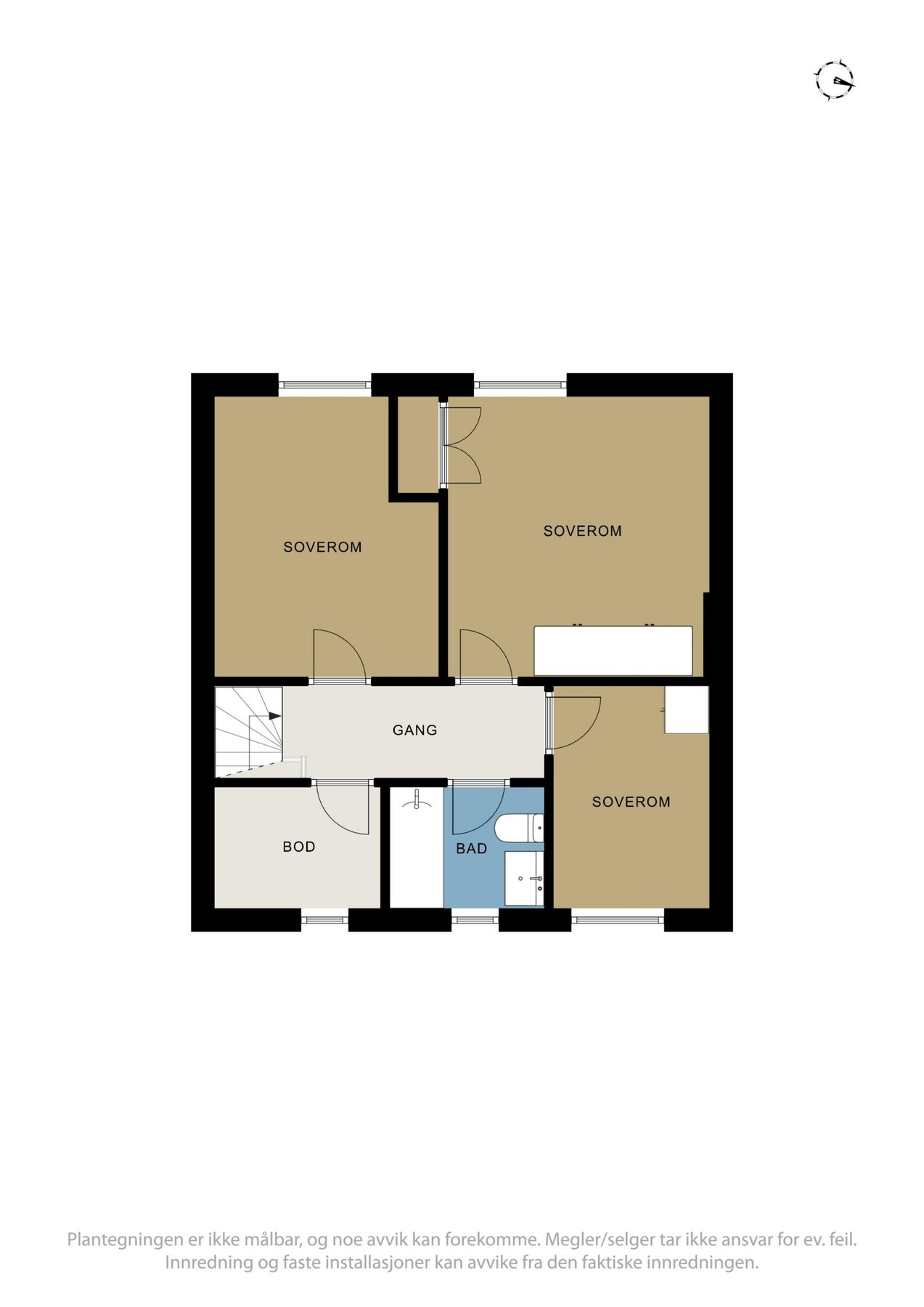 Plantegning 2.etasje Galleribilde