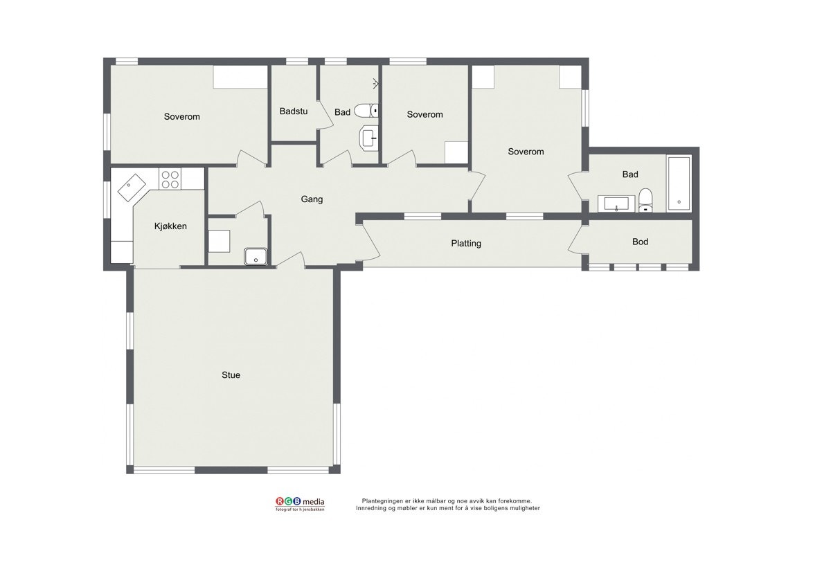 Plantegning. Galleribilde