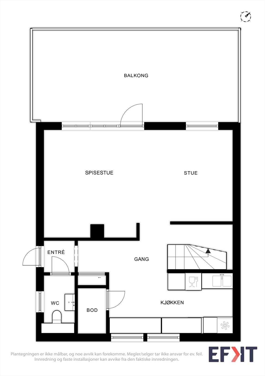 Plantegning 1.etasje Galleribilde