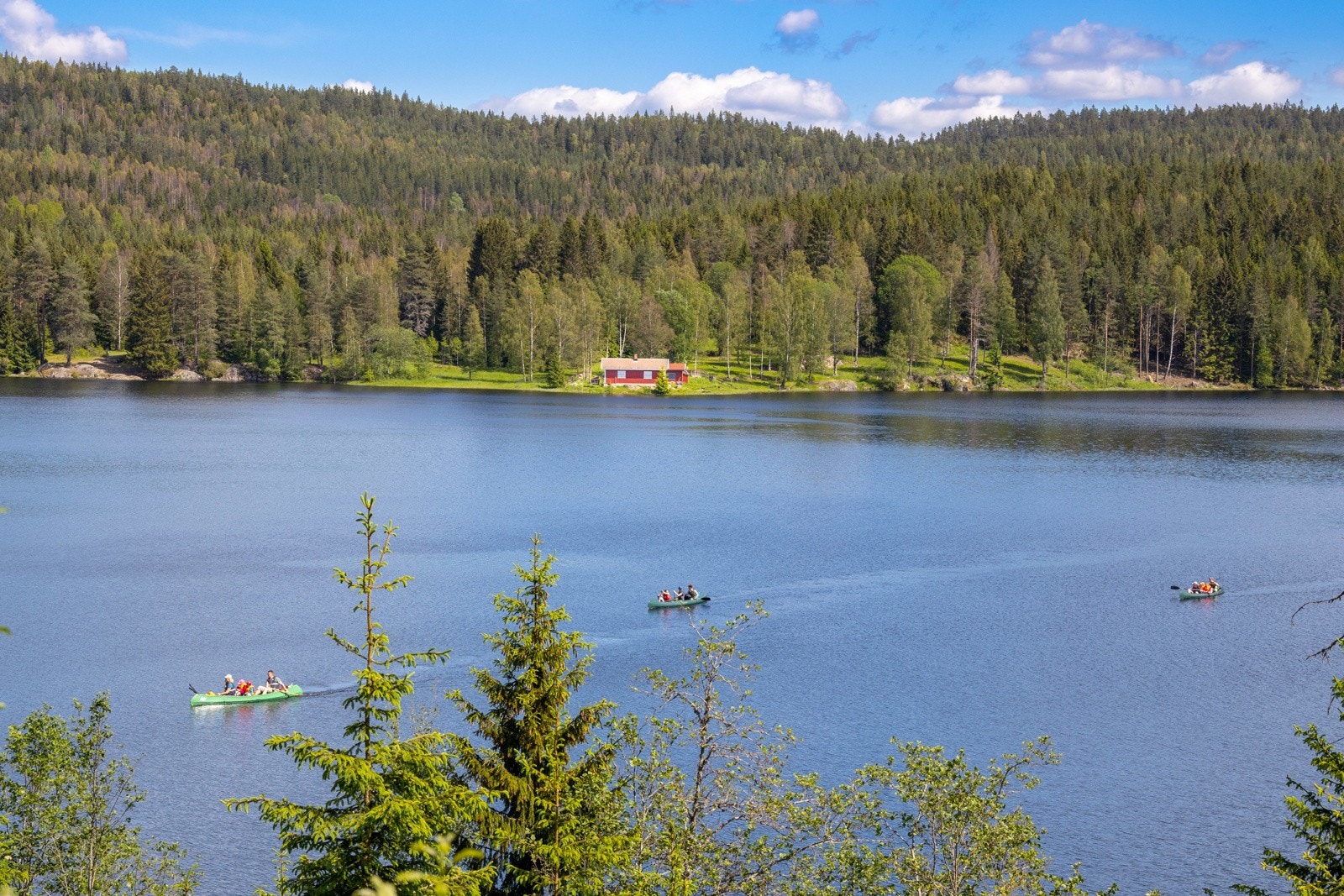 Kanotur langs Mønevann Galleribilde