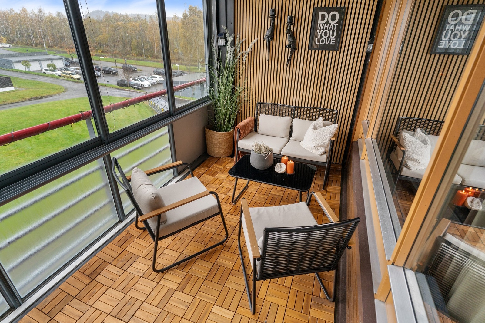 Balkongen er på hele 11 m². Galleribilde