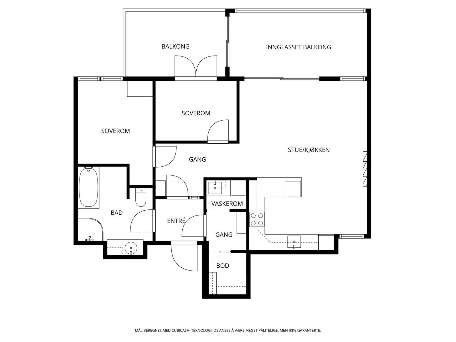 Veiledende planskisse Galleribilde