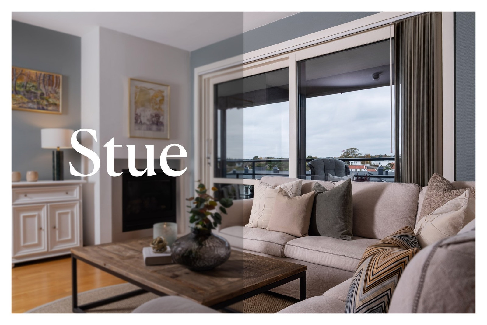 Vi tar turen inn i stuen Galleribilde